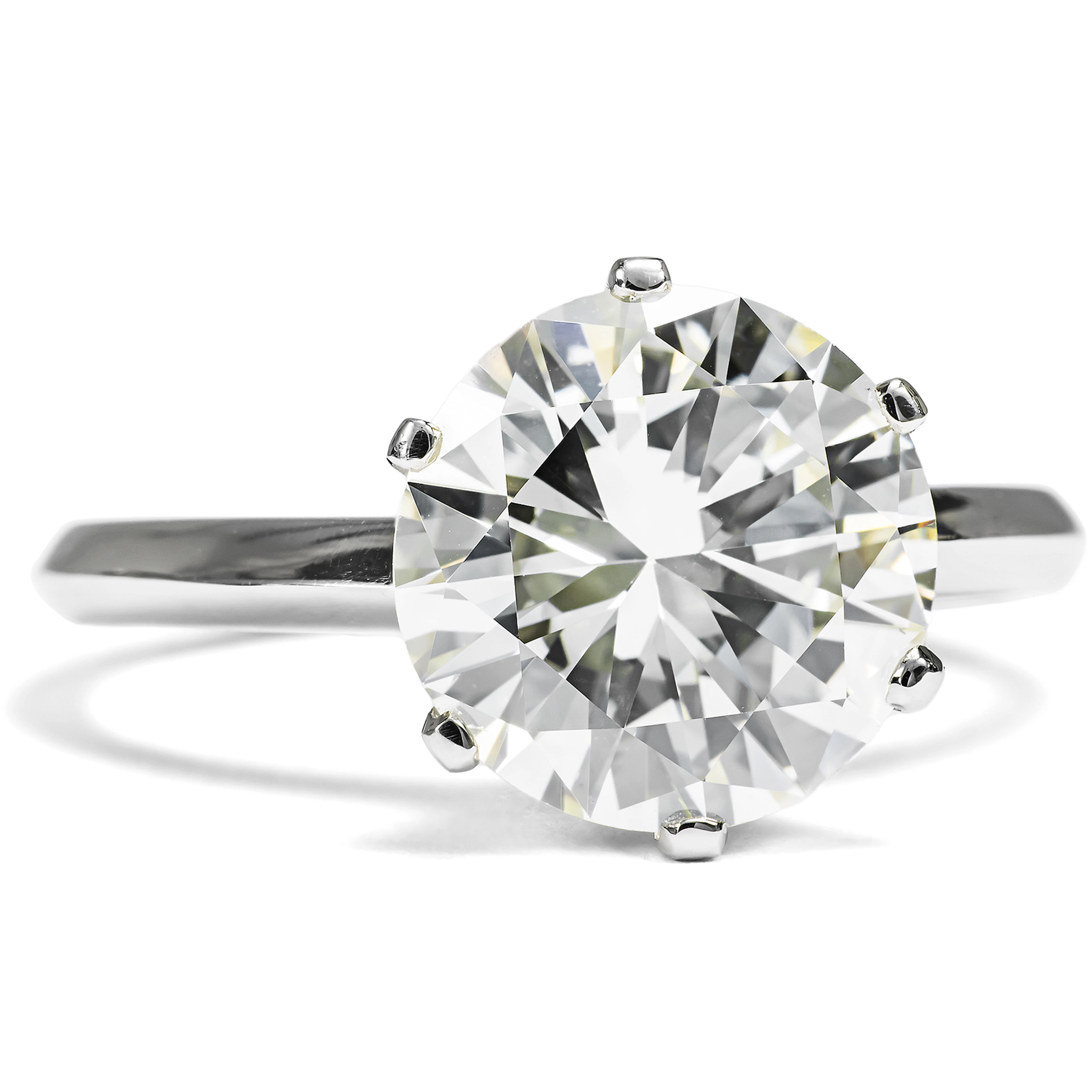 Timeless 3.63 Diamond Solitaire Ring in Platinum, from our Workshop