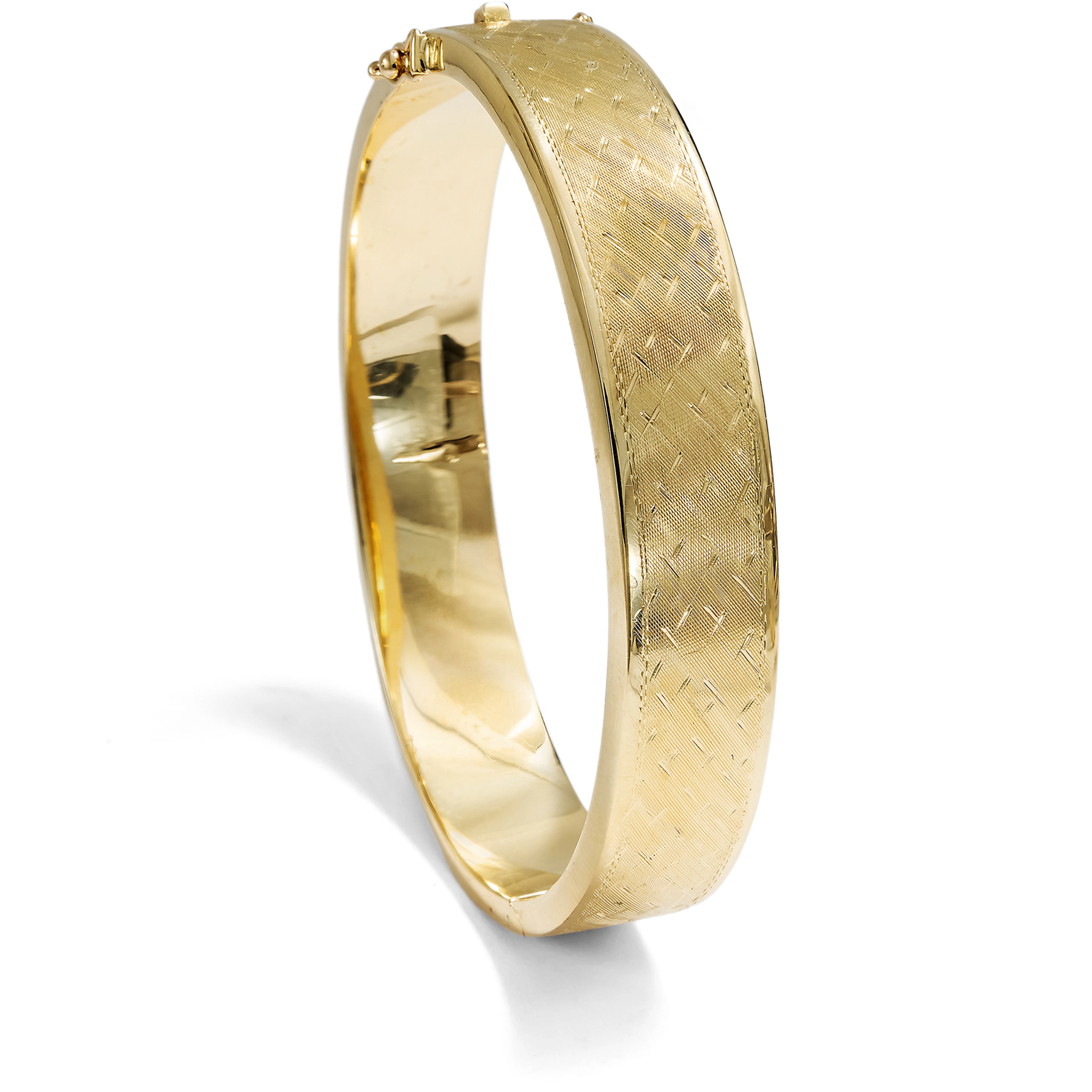 Vintage Gold Bangle, German, c. 1950s