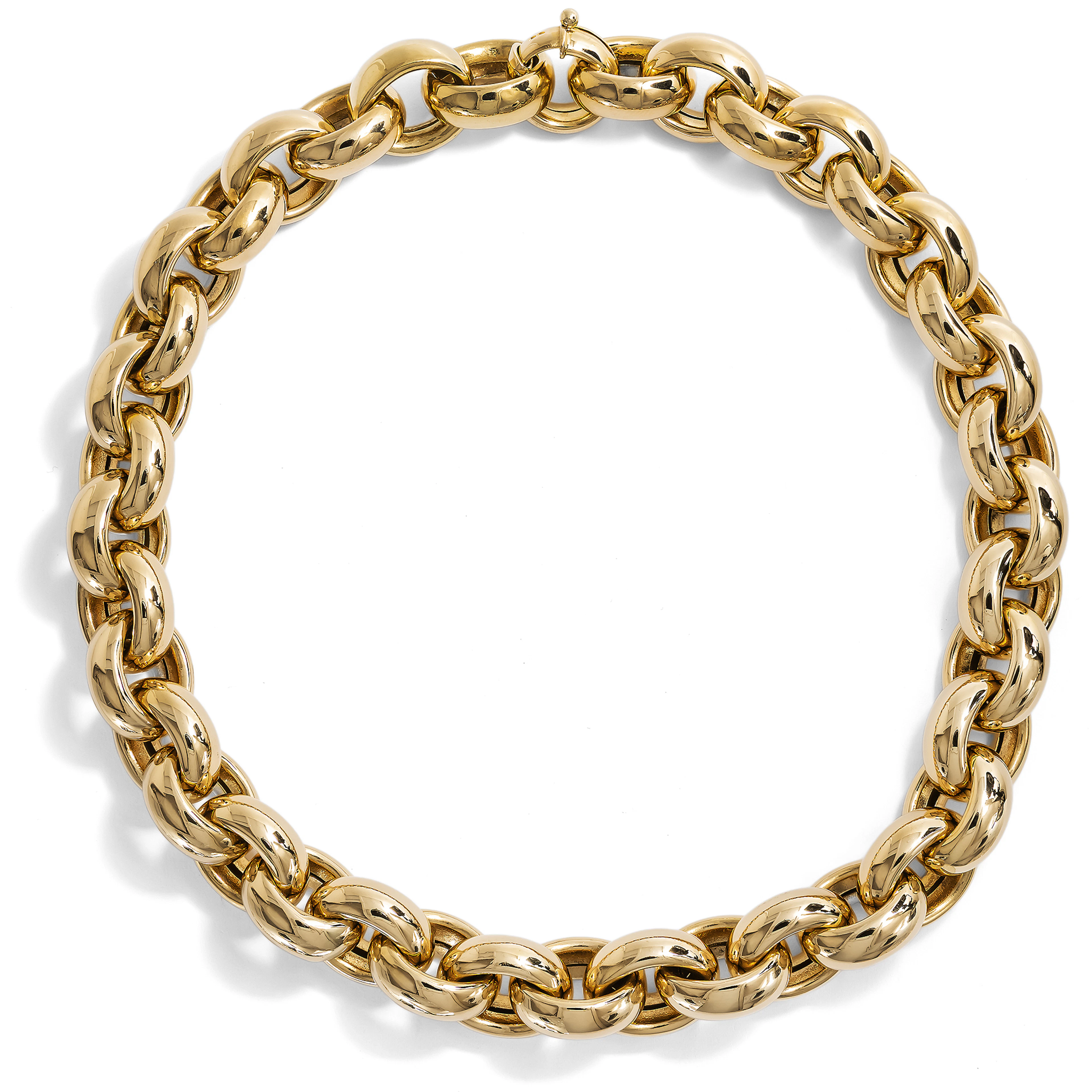 Stunning Vintage Necklace in High-Carat Gold, c. 1985