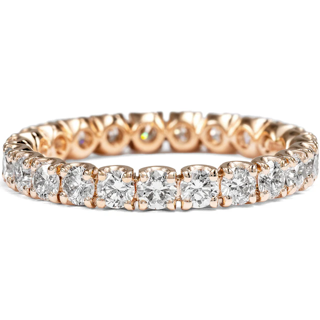 Newly Created Memory Ring with 1,50 ct Diamonds in Rose Gold