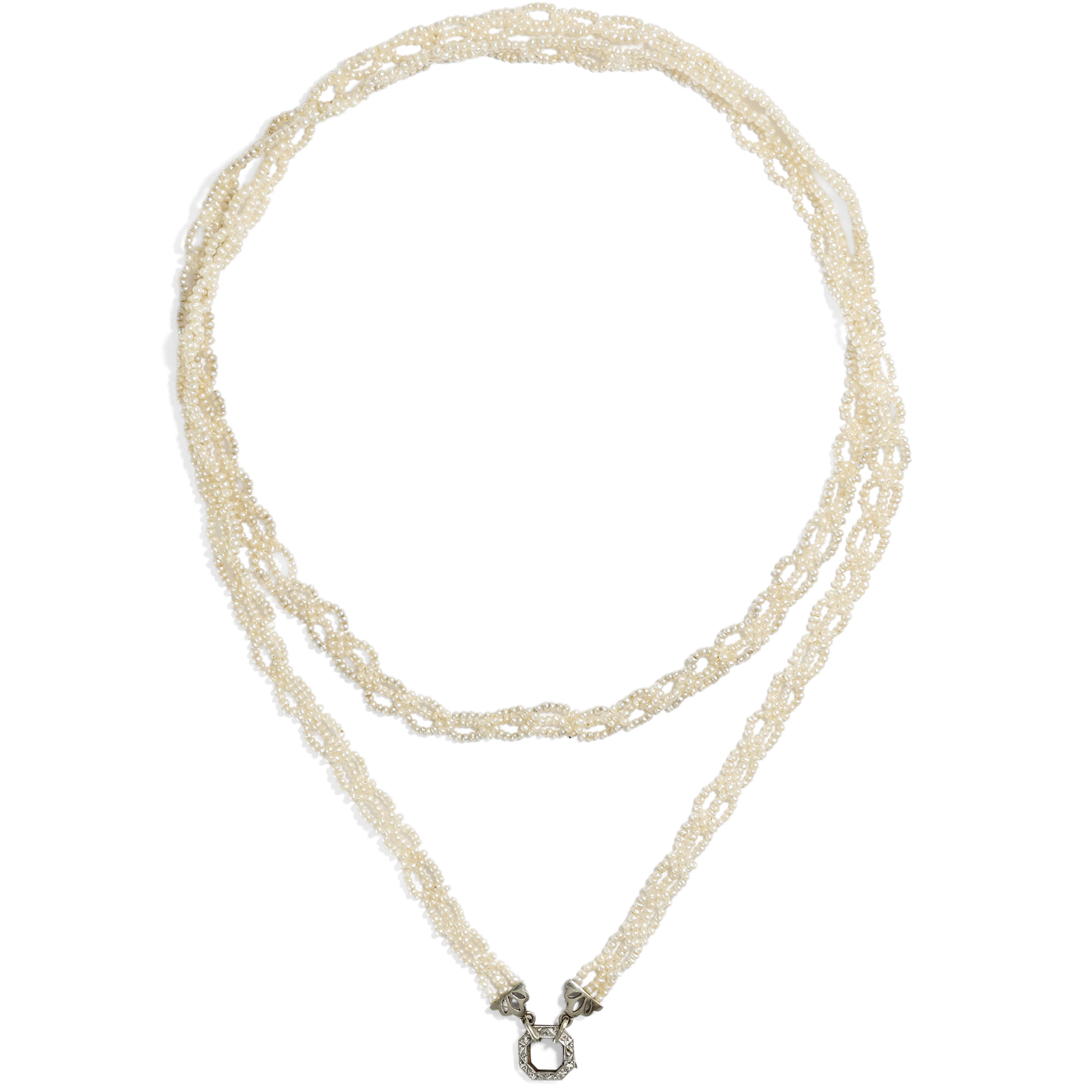 Long Antique Art Deco Pearl Sautoir Necklace, c. 1925