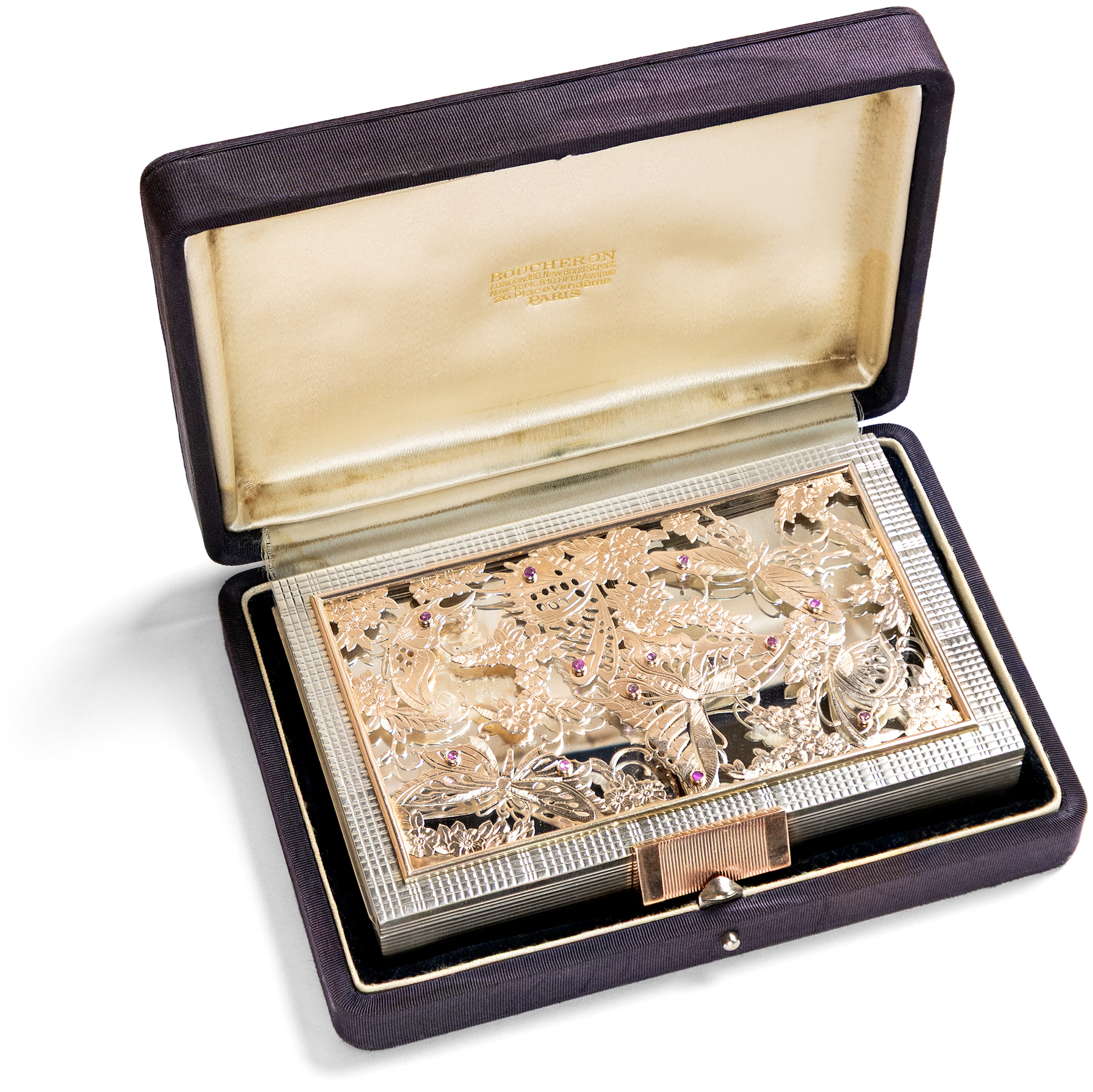 Silver "Minaudière" by Boucheron, Paris, 1940s