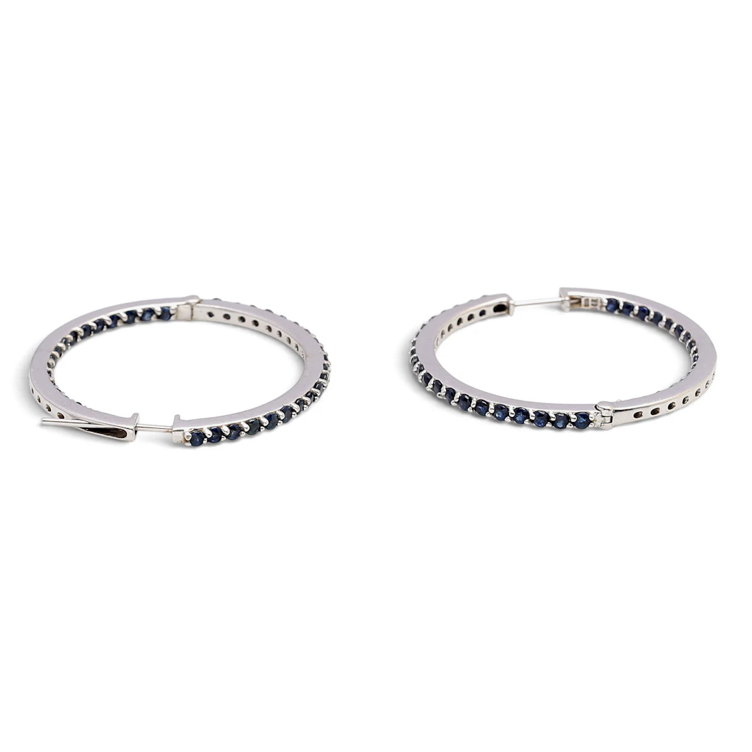 Sapphires creole earrings.