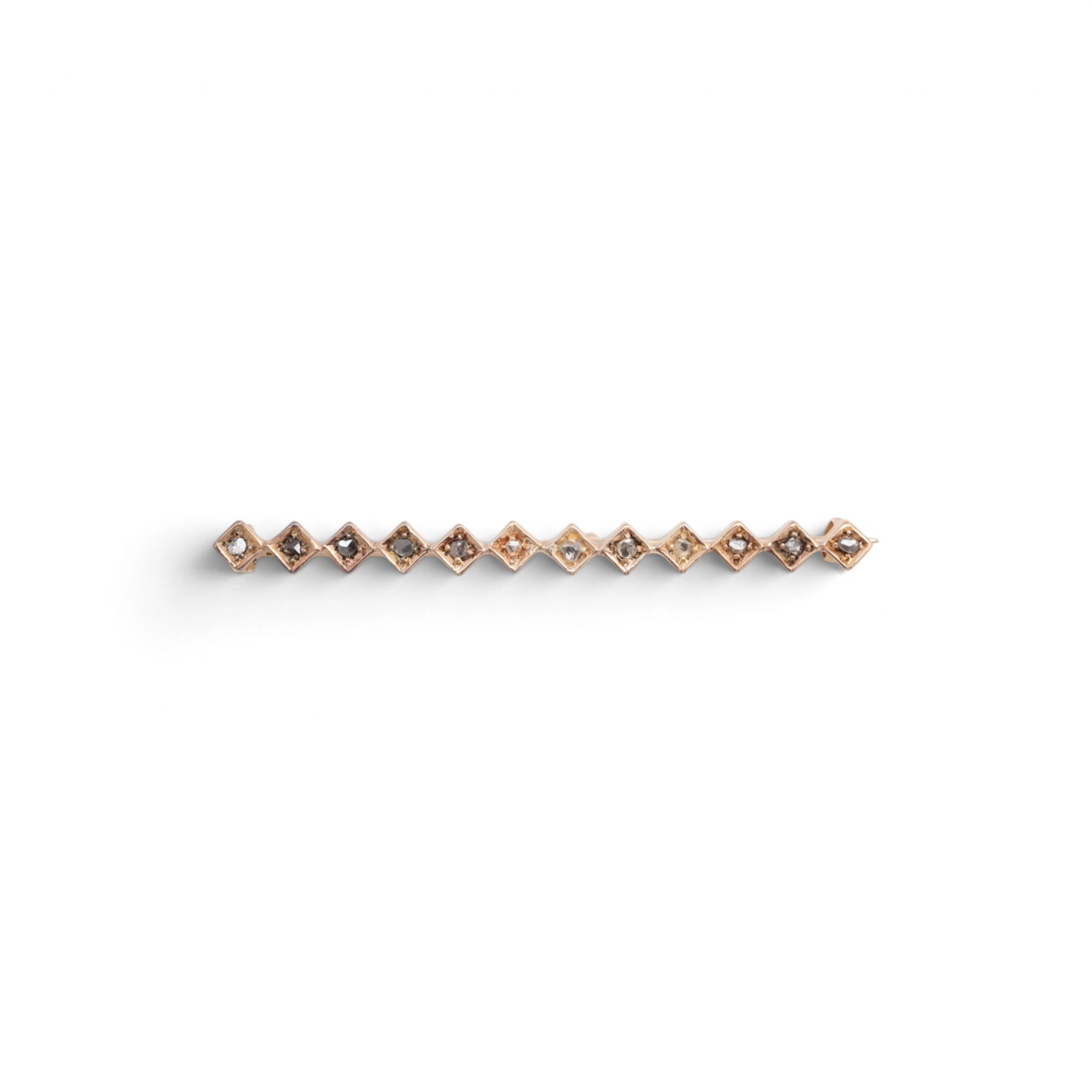 Art Deco diamonds brooch, circa 1930.