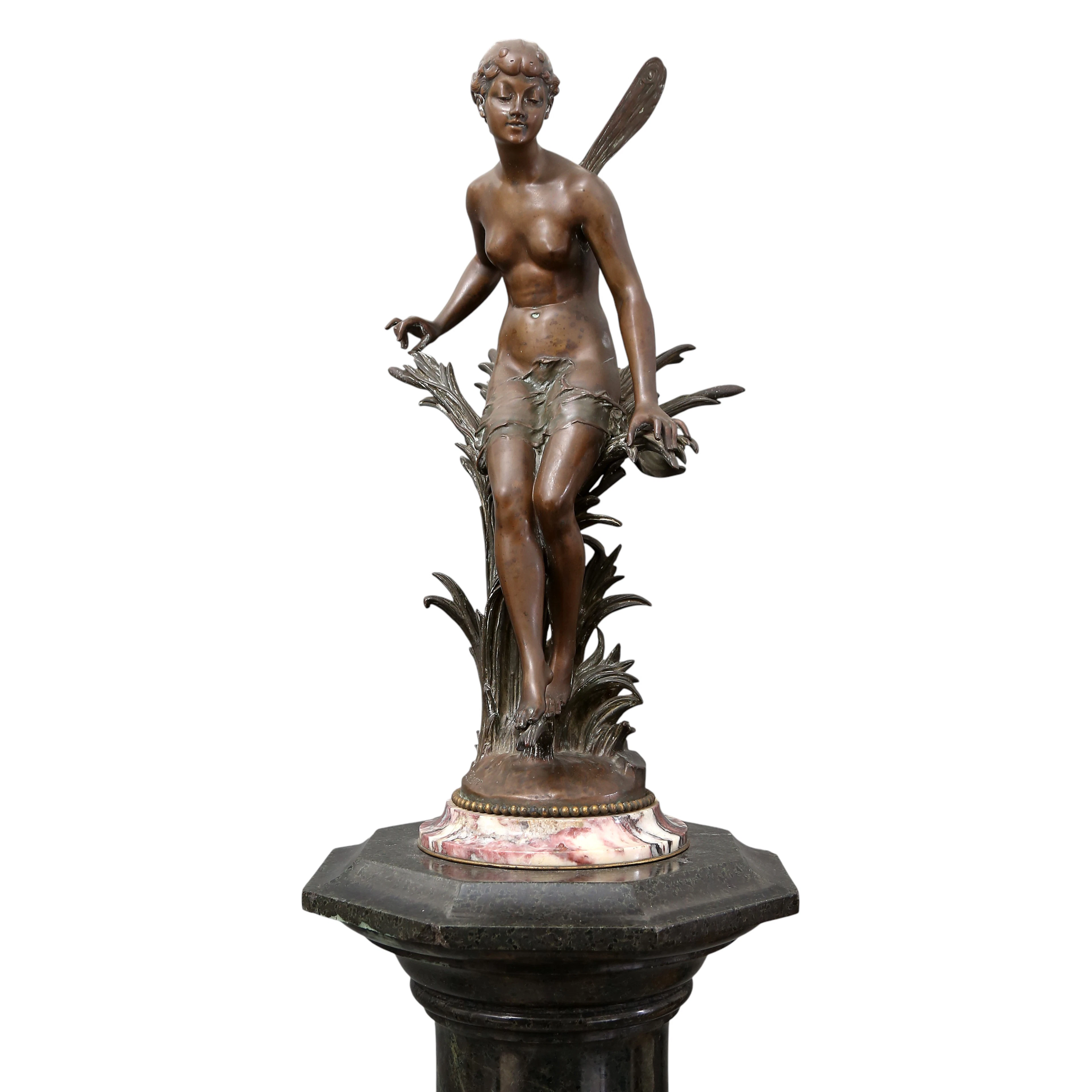 ERNEST JUSTIN FERRAND. Dragonfly nymph.