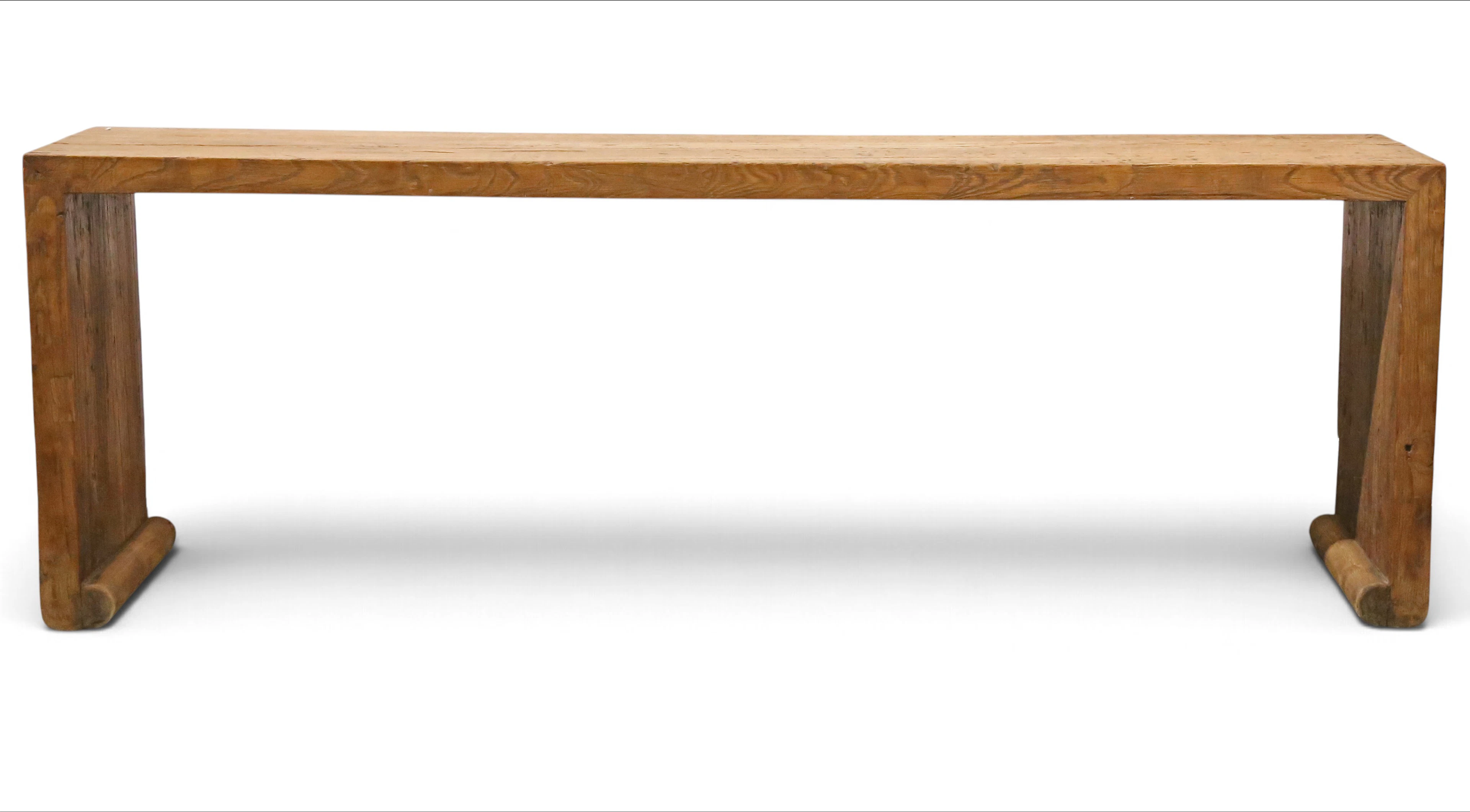 Large Chinese console table in oriental wood, 20th century.