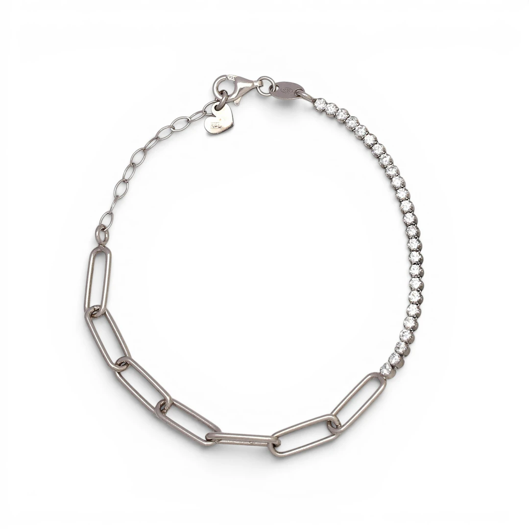 Zircons articulated bracelet.
