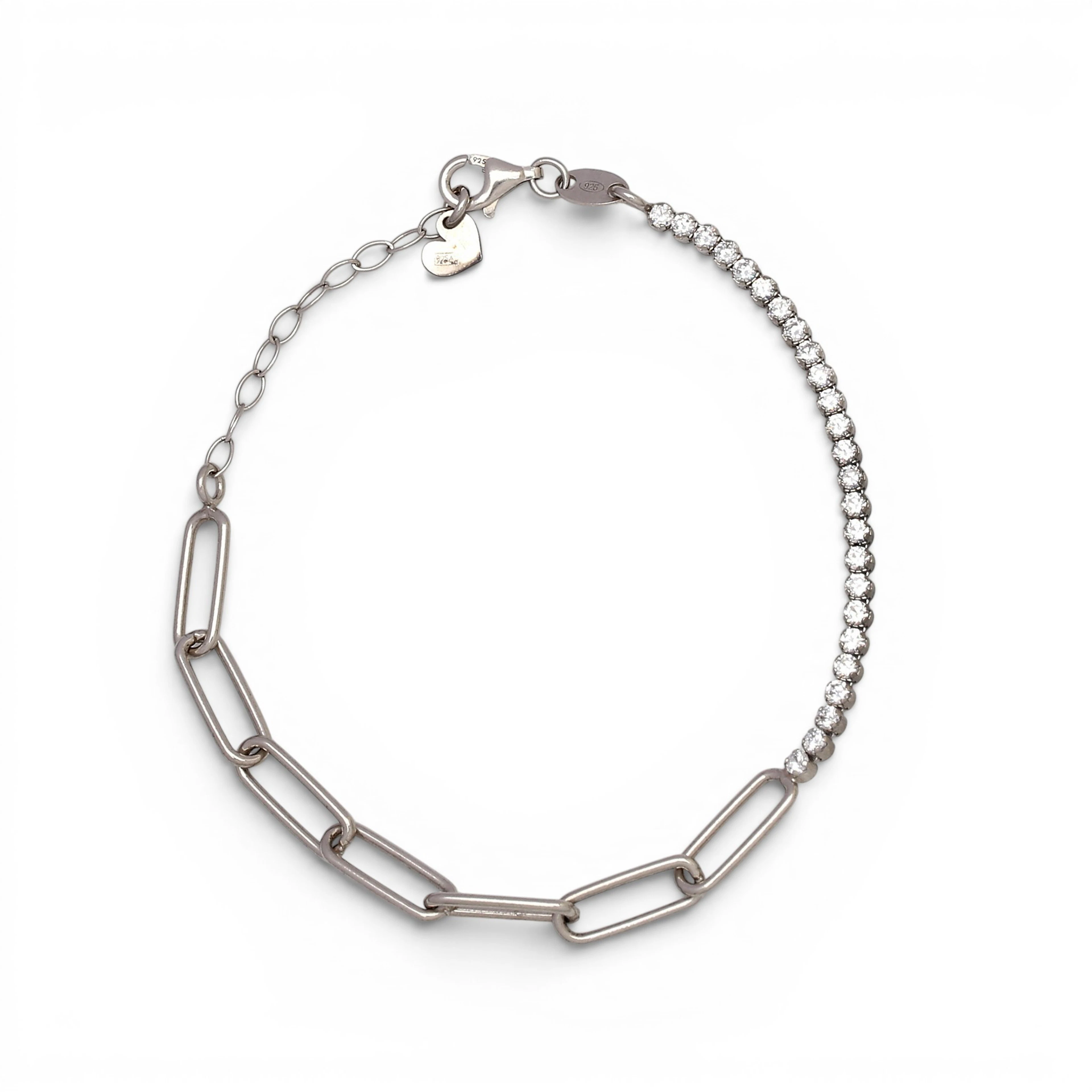 Zircons articulated bracelet.