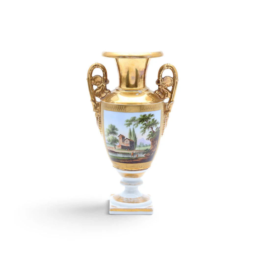 Empire style porcelain vase, 19th Century.