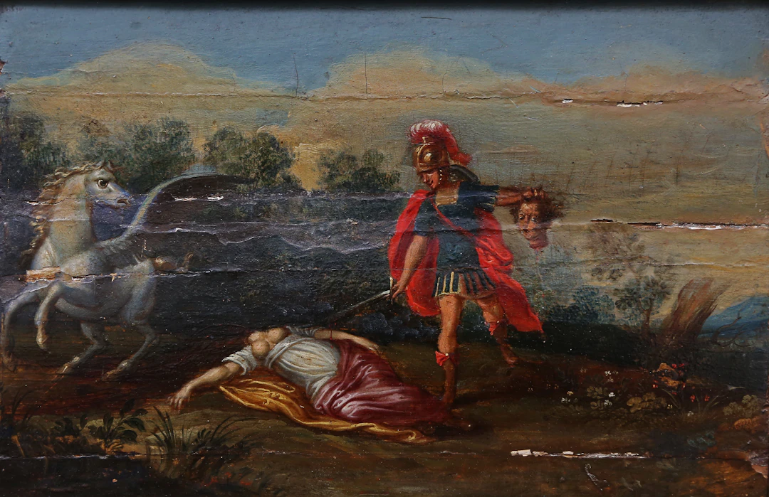 FLEMISH SCHOOL, 17TTH CENTURY. Perseus beheading Medusa.