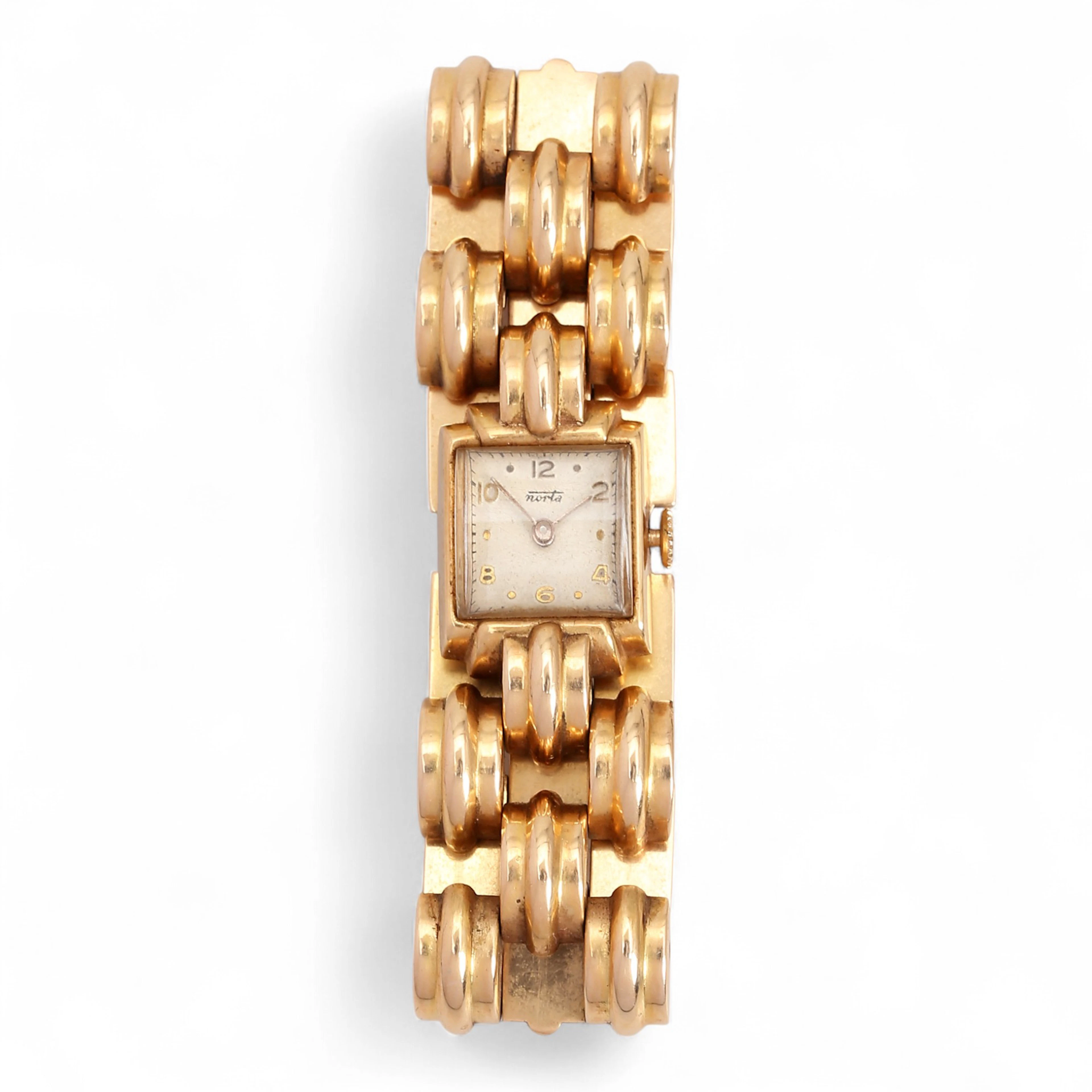Reloj en oro de señora, hacia 1940.