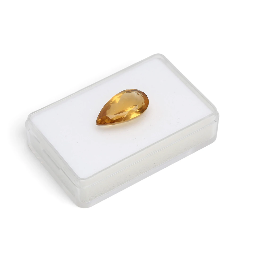 Unmounted citrine quartz.