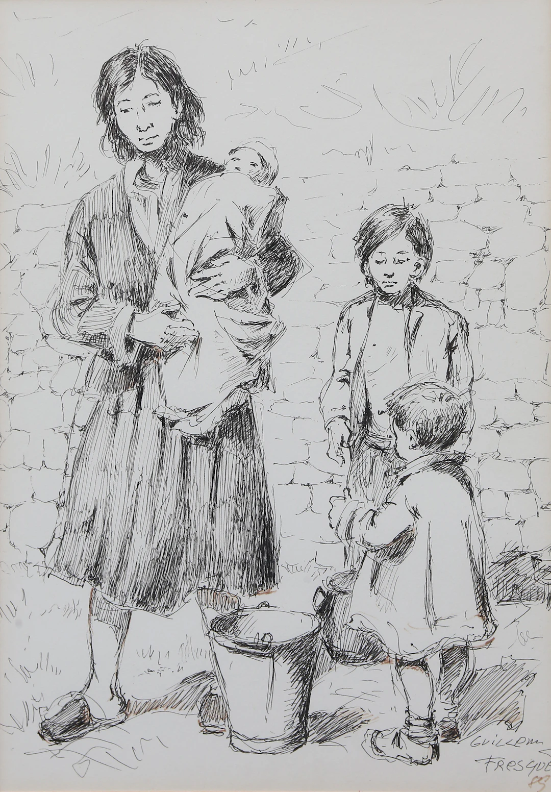 GUILLEM FRESQUET BARDINA. Peasants.