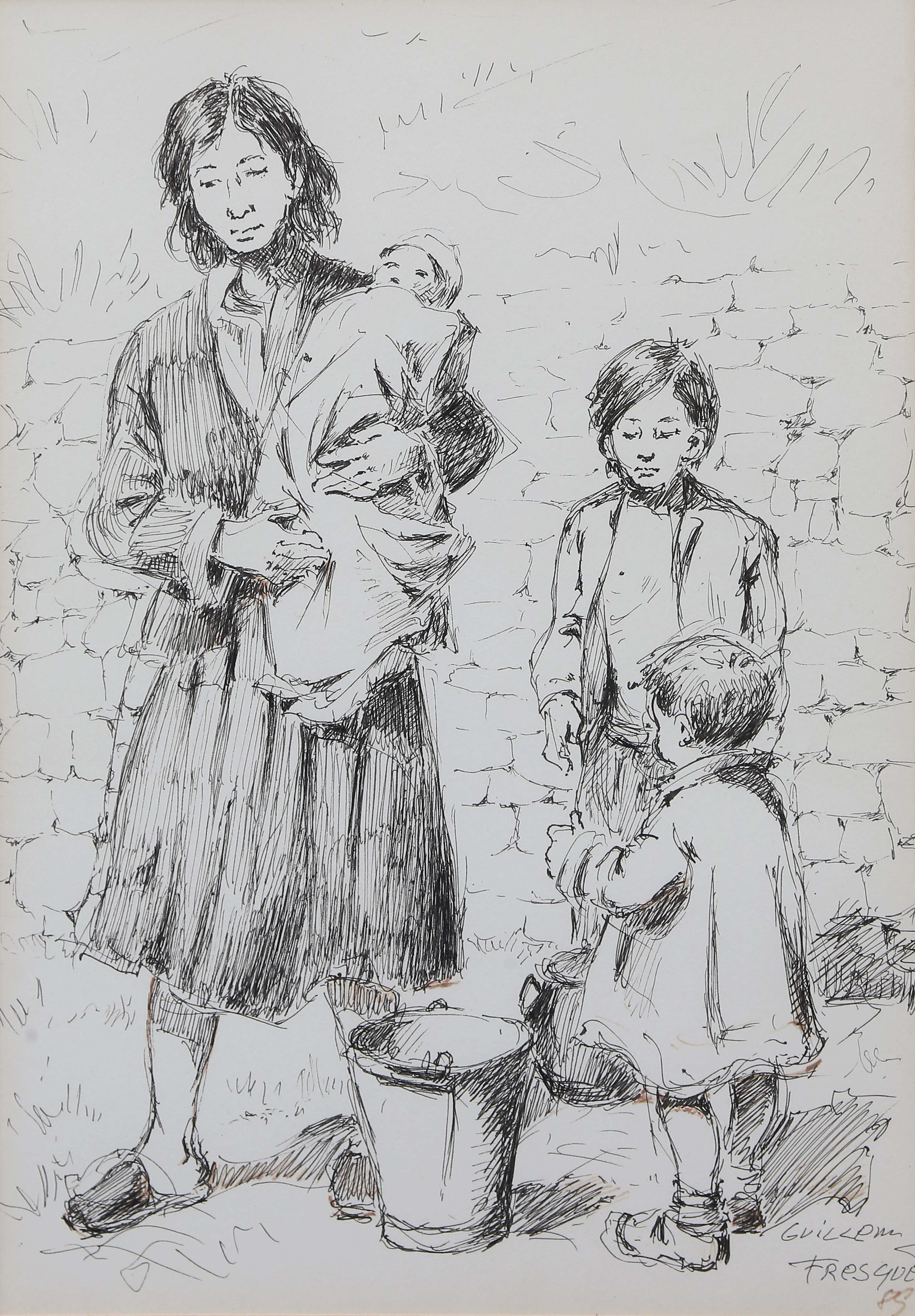 GUILLEM FRESQUET BARDINA. Peasants.