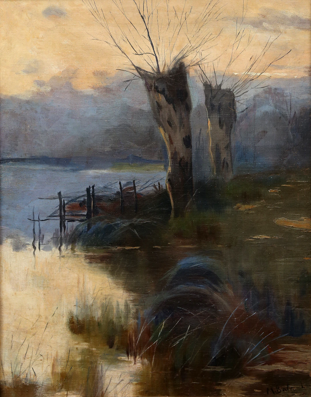 MATEO BALASCH. Lakeside landscape.