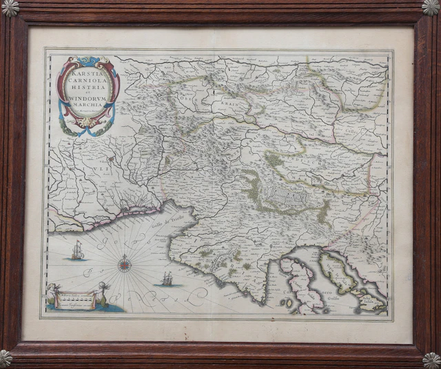 TWO maps of Italy, 17th century.