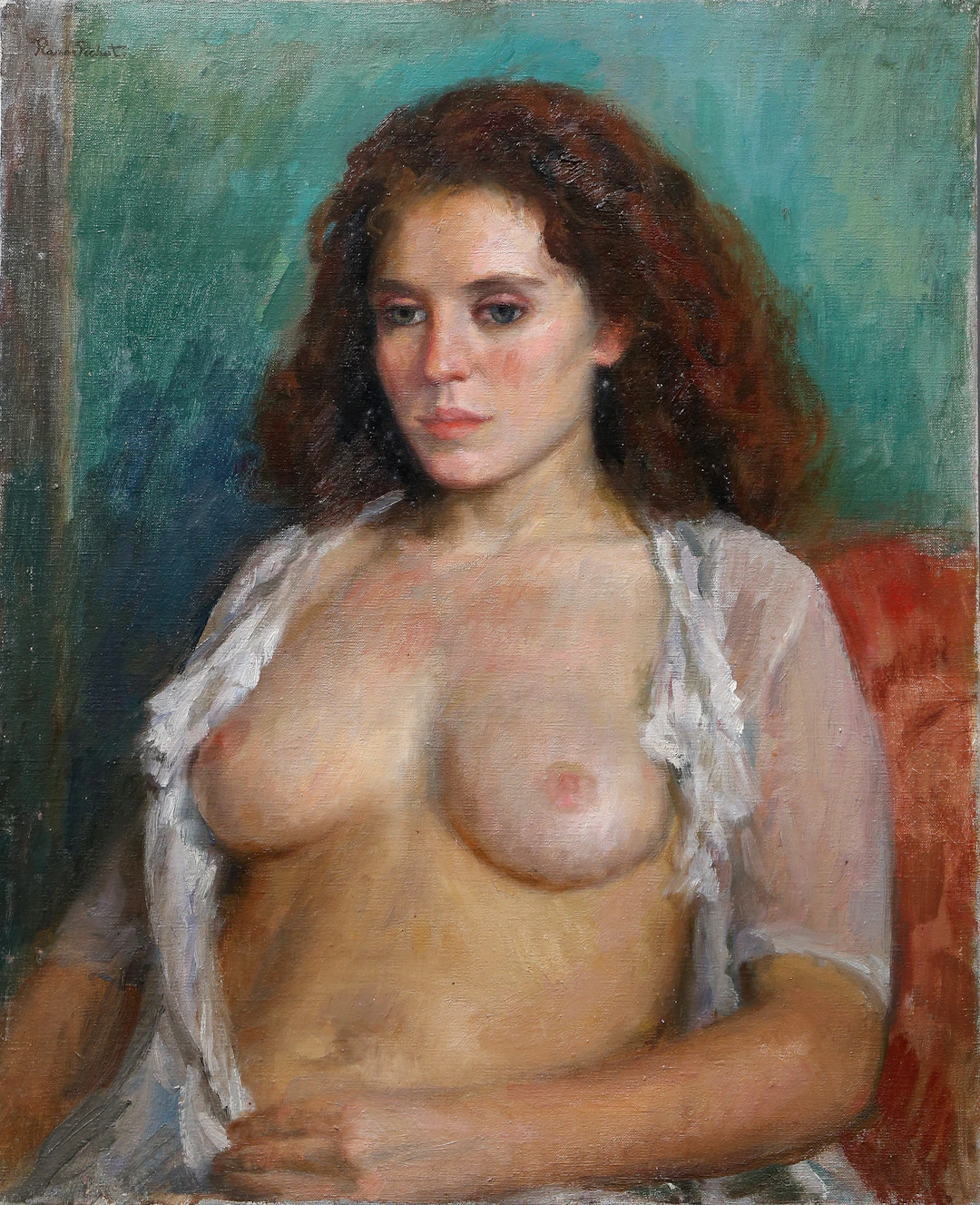 RAMÓN PICHOT. Young semi-nude.