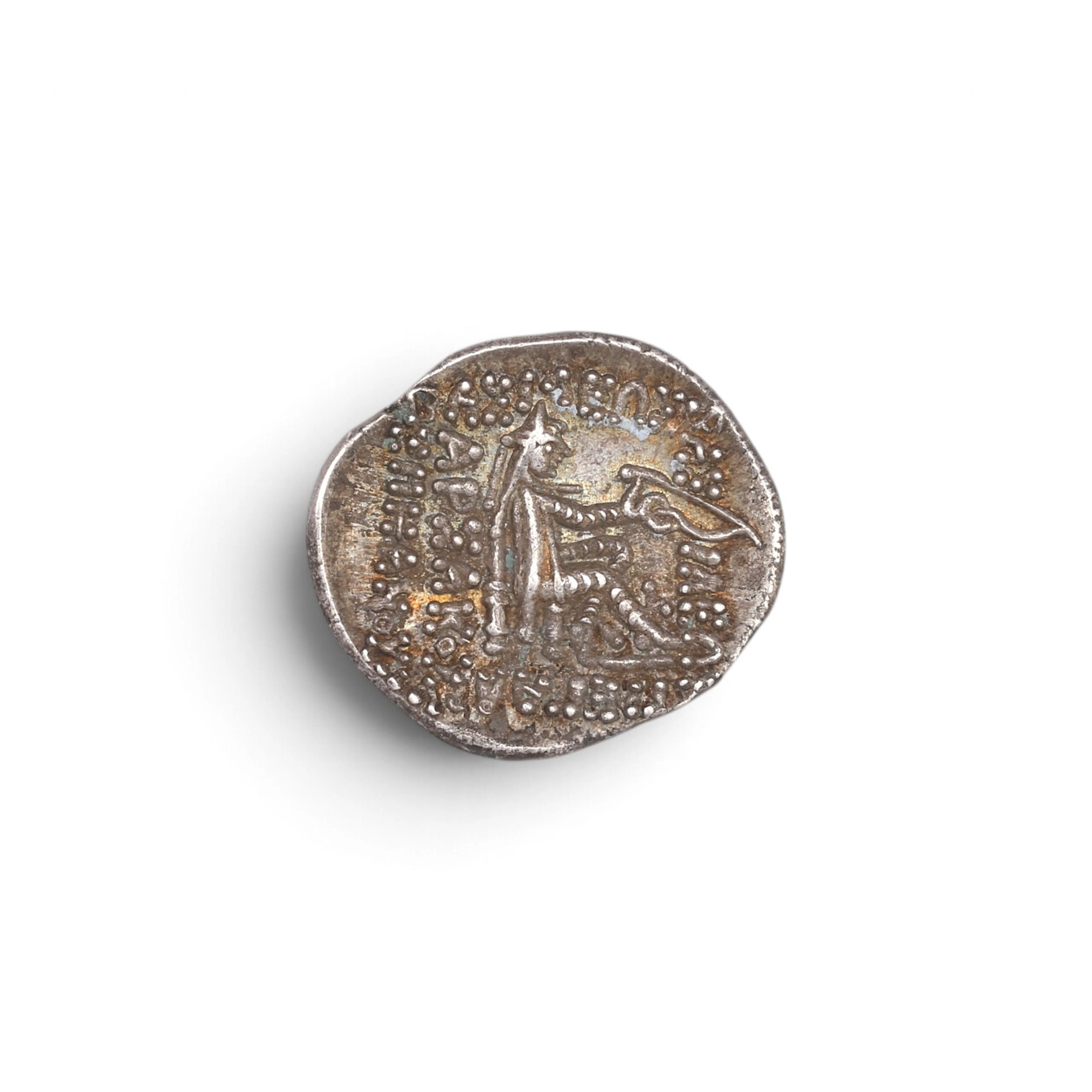 Greek silver coin.