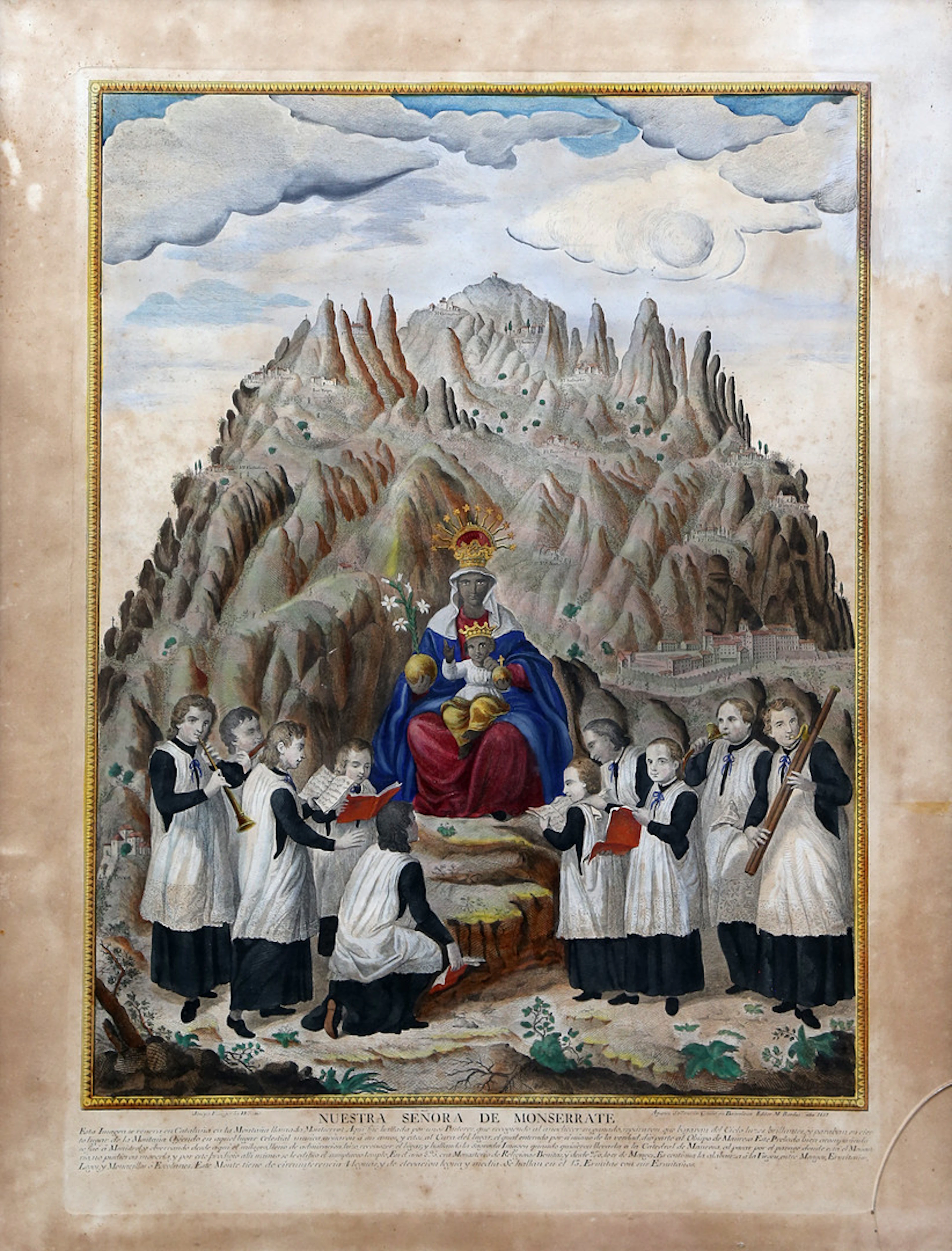 AGUSTÍN SELLENT. "Nuestra señora de Monserrate".