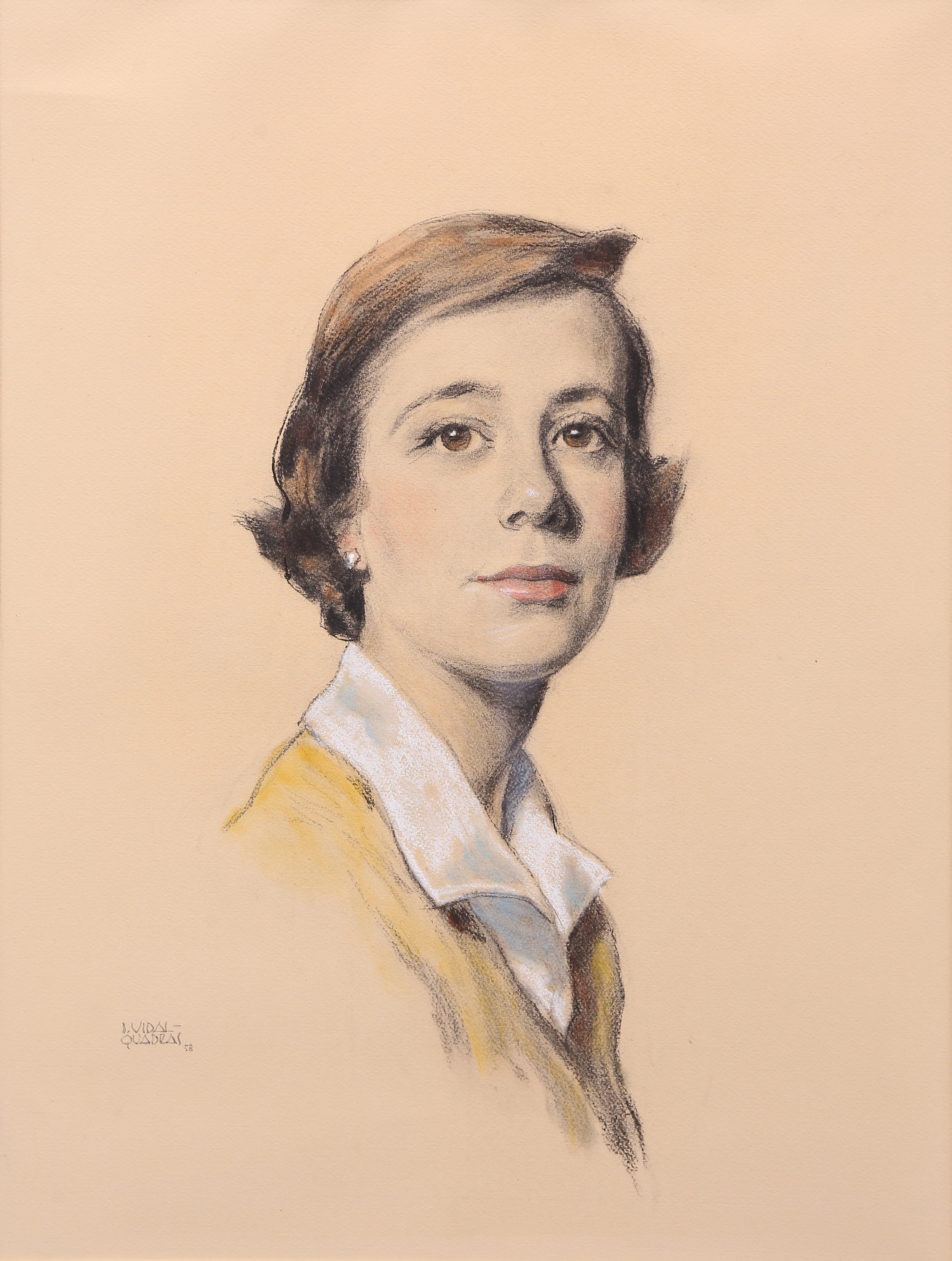 JOSE MARÍA VIDAL-QUADRAS. Portrait of a girl.