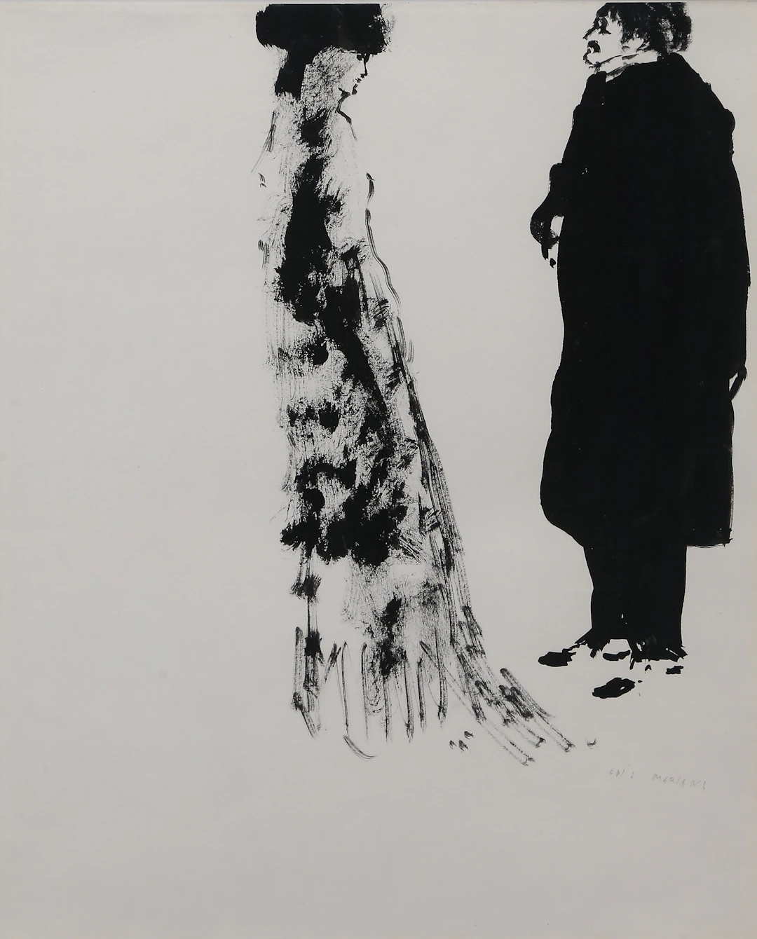 LUIS MARSANS. "La duchesse de Guermantes et le Marquis de St Loup".