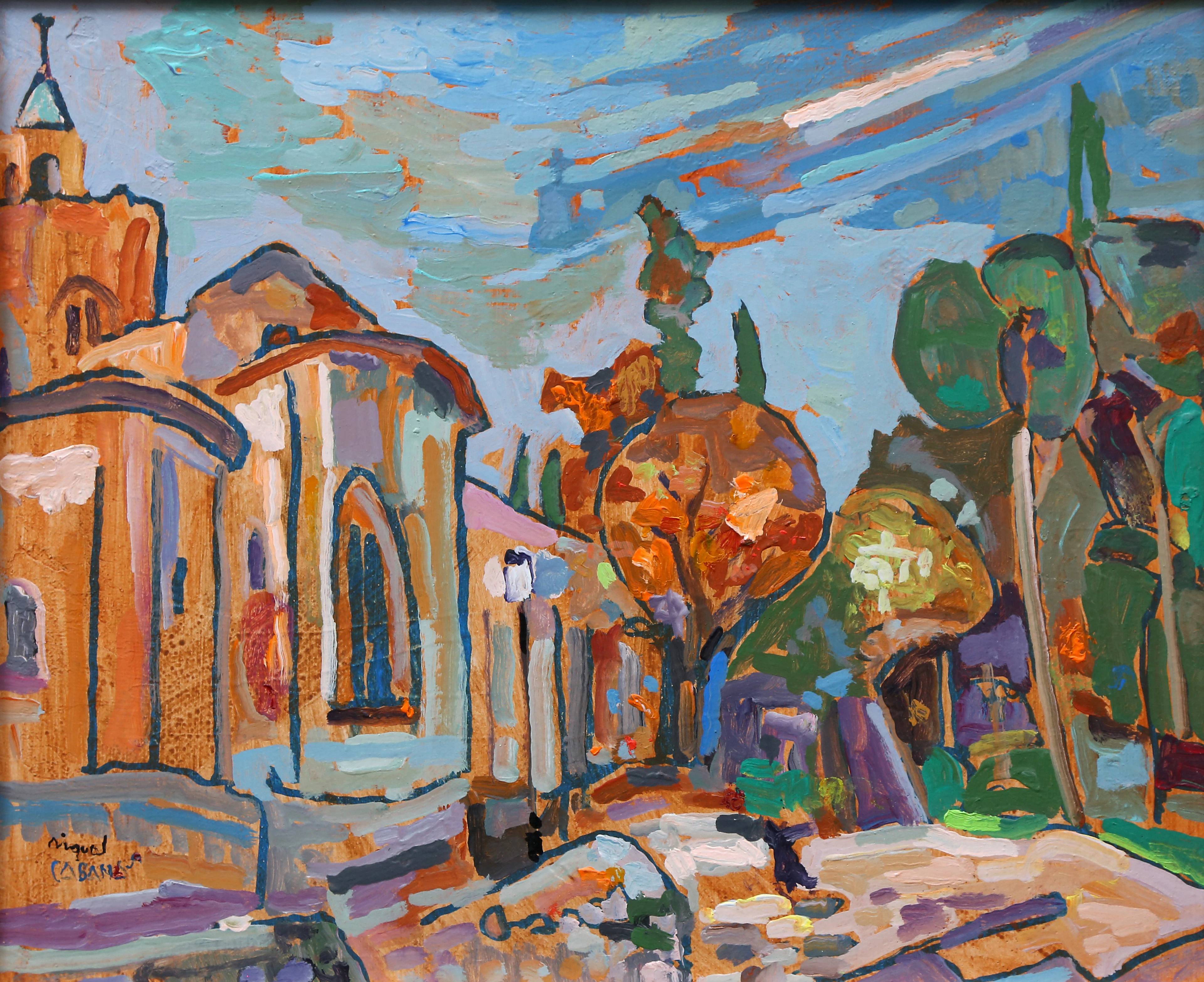 MIQUEL CABANAS I ALIBAU. "Absides del Monestir", Sant Cugat del Vallès.