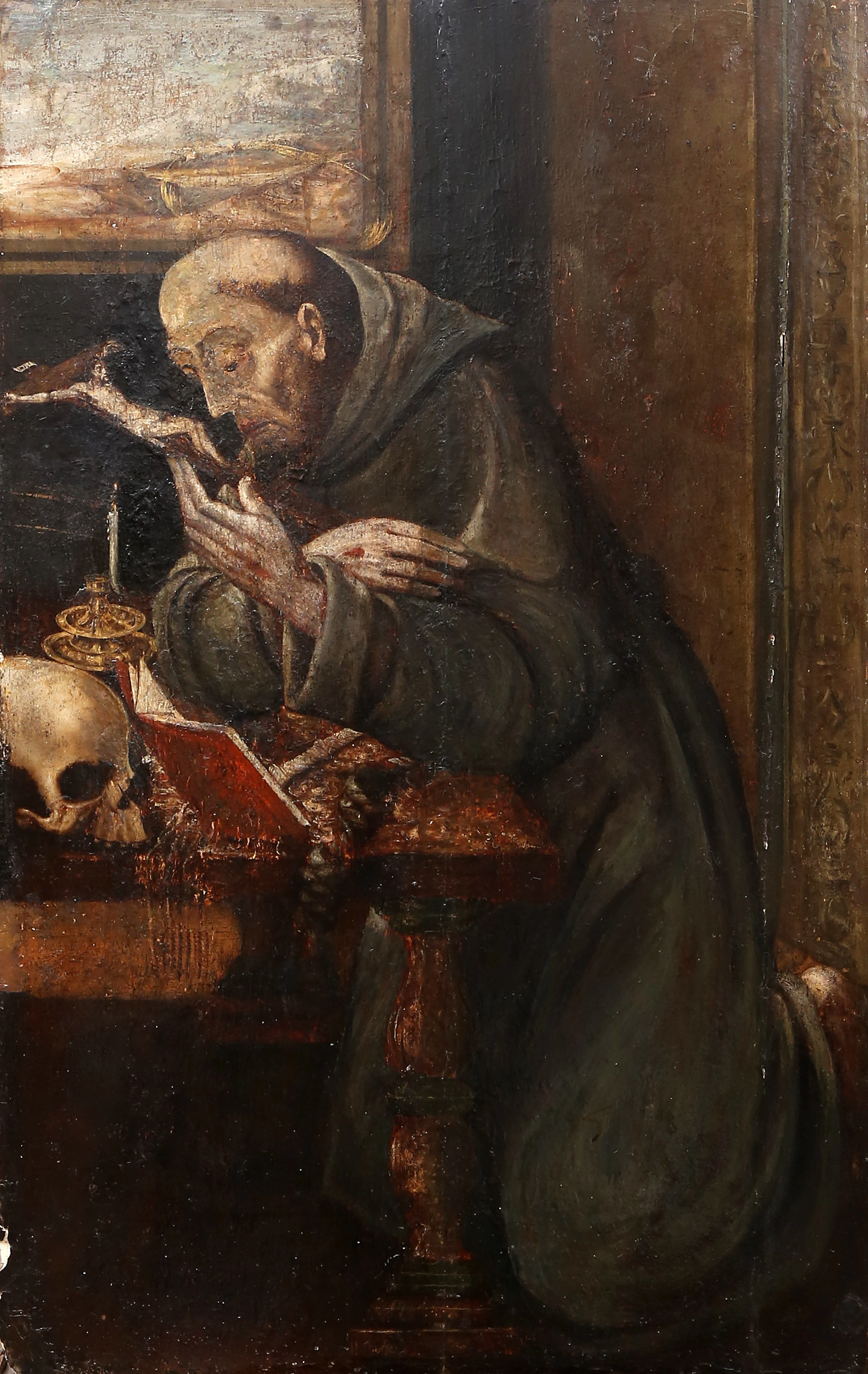 SPANISH SCHOOL, 17TH CENTURY. Saint Francis of Assisi.