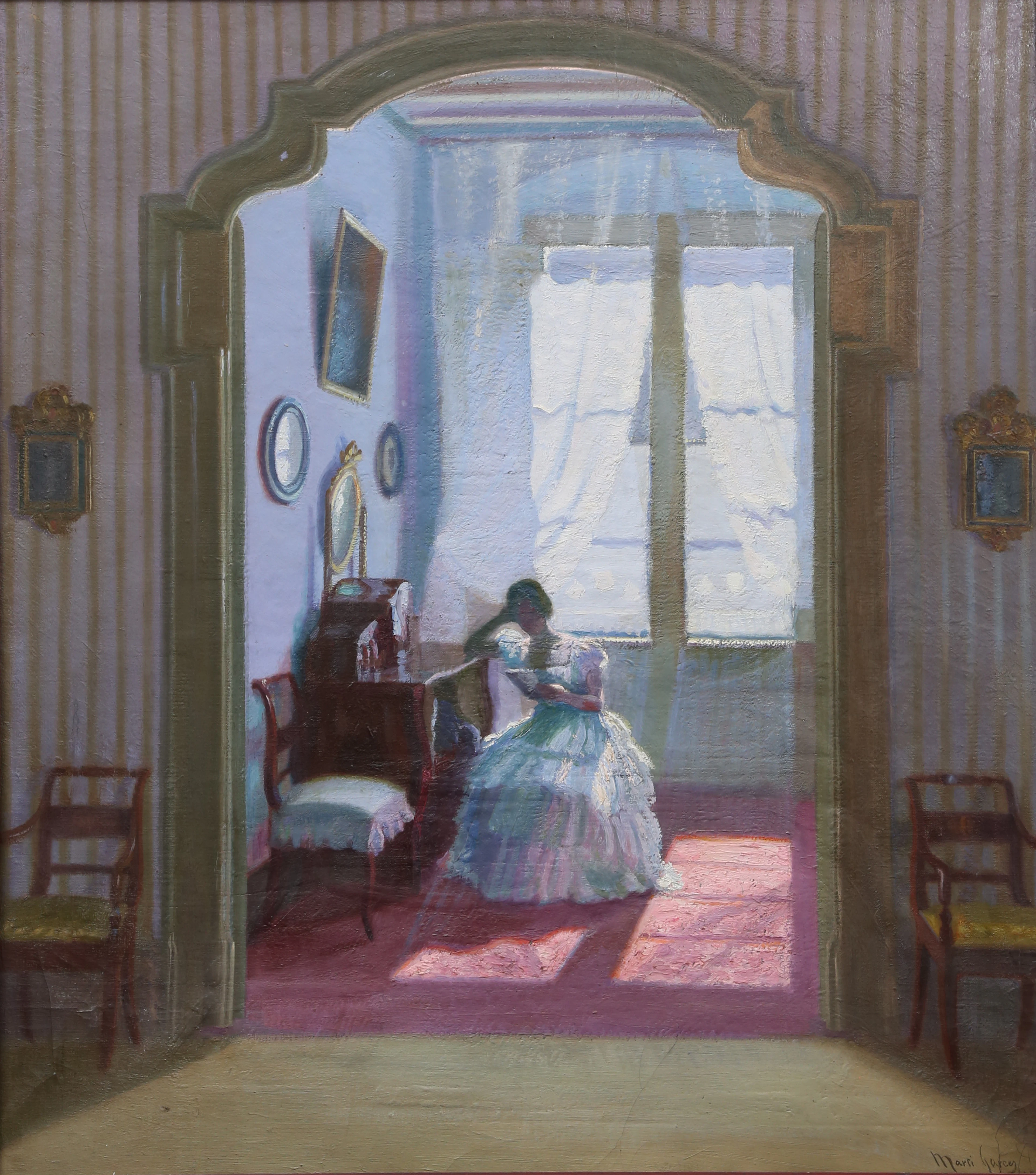 JOSÉ MARTÍ GARCÉS. A girl by the bedroom.