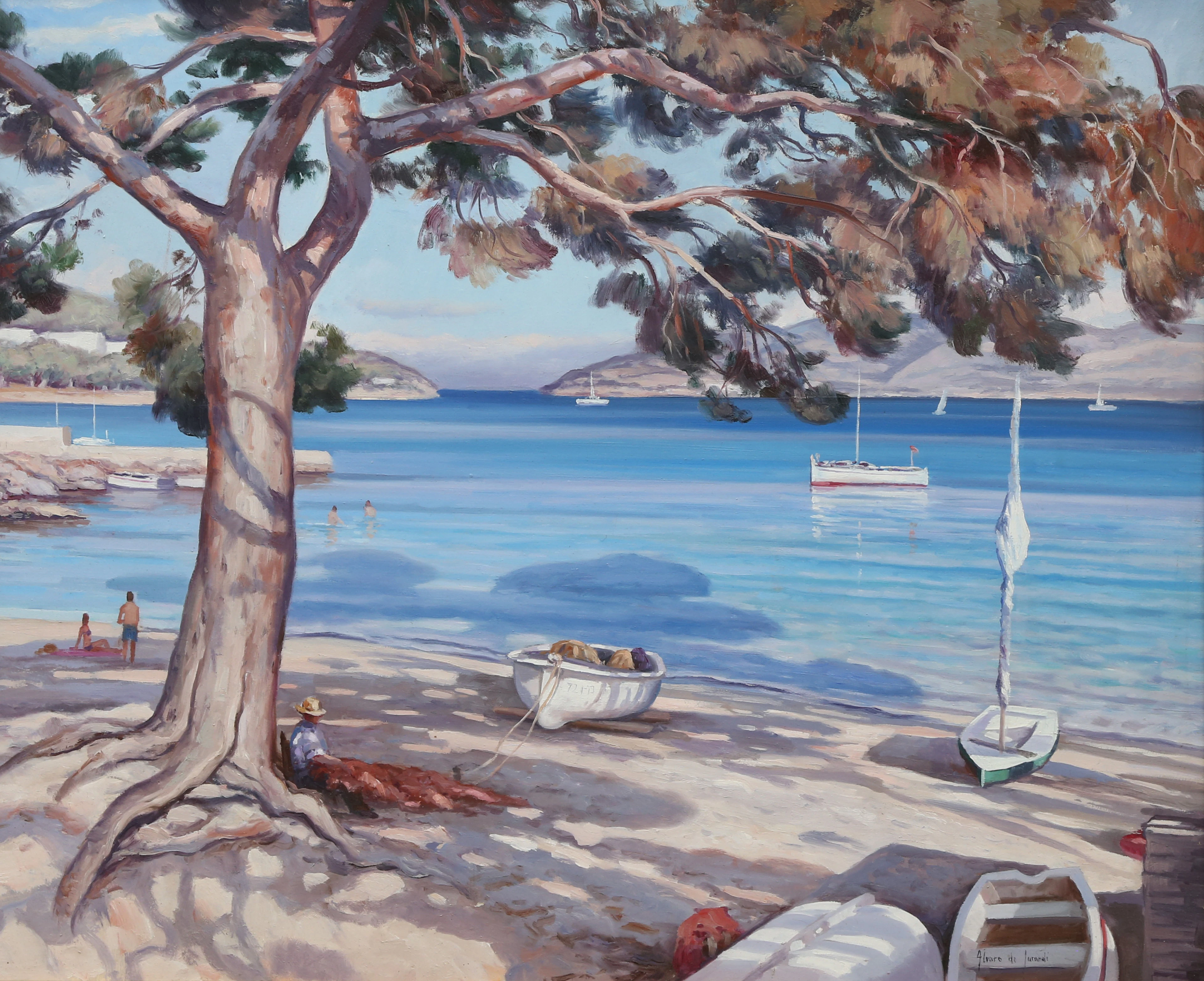 ÁLVARO DE JARANDI. Seaside view.