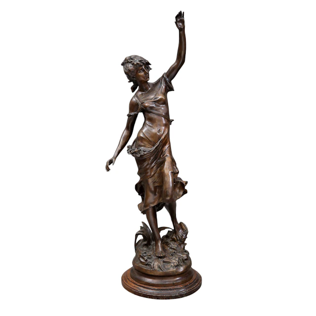 AUGUSTE MOUREAU. Nymph.