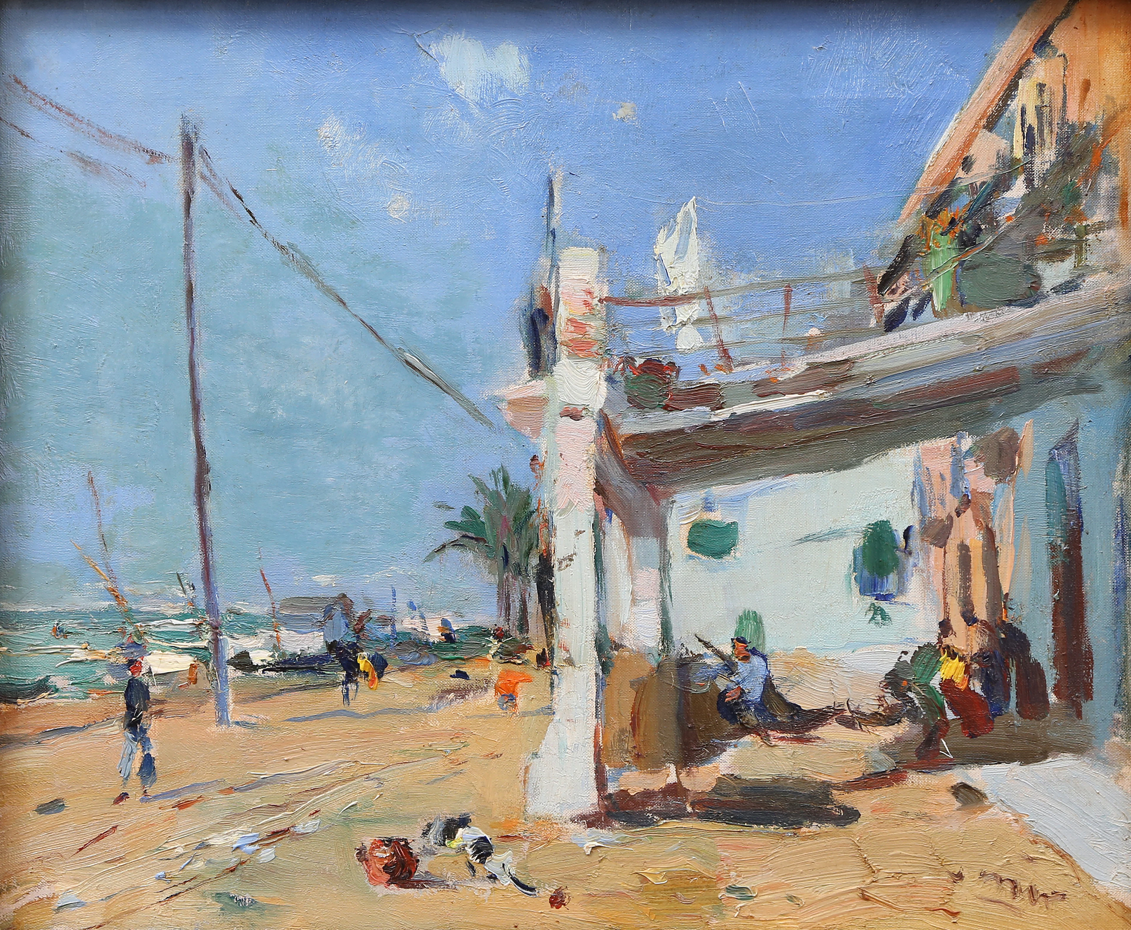 JOAQUIM MIR. View of the Marina district in Vilanova i la Geltrú.