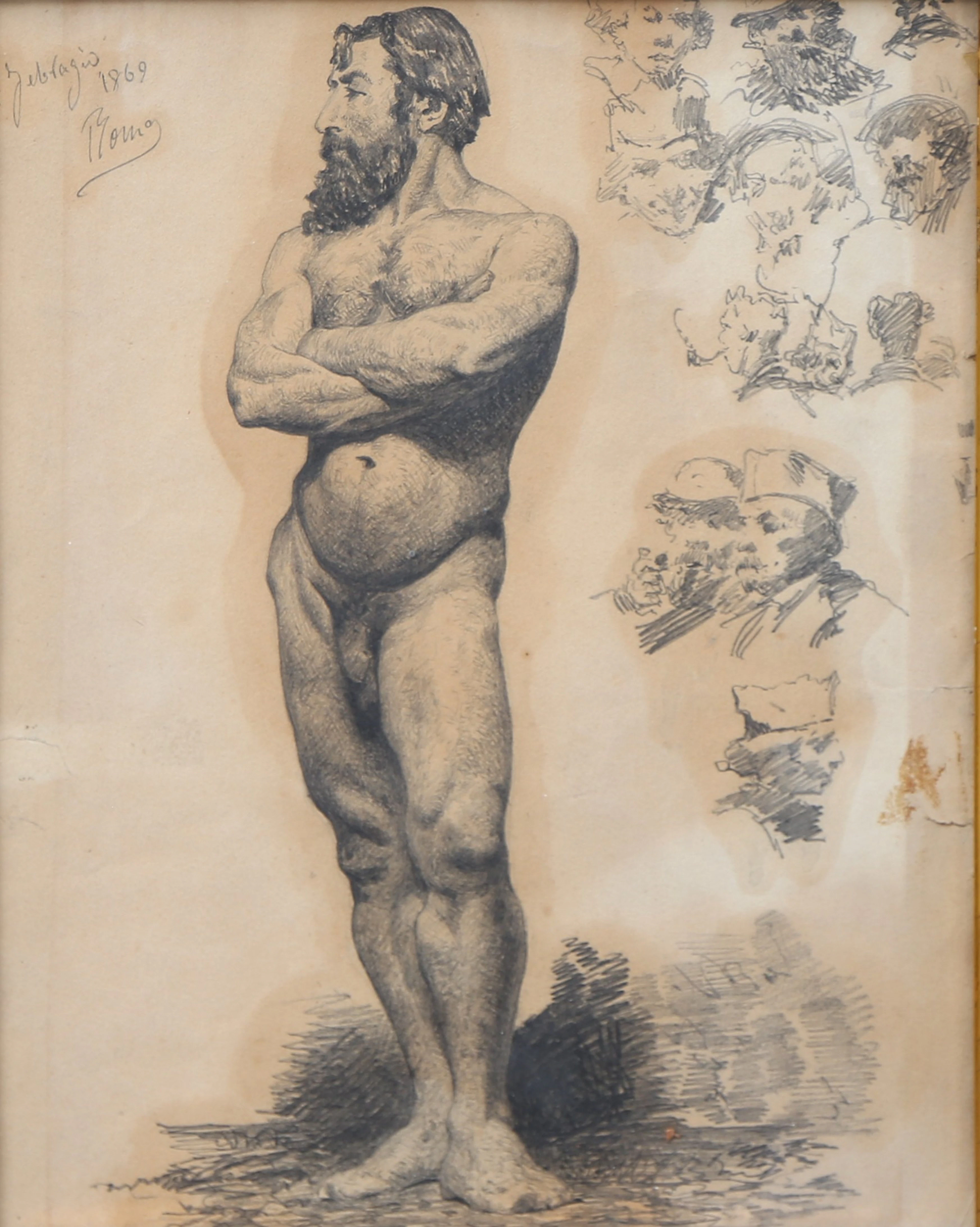 MARIANO FORTUNY MARSAL. ATRIBUIDO. Male academy.