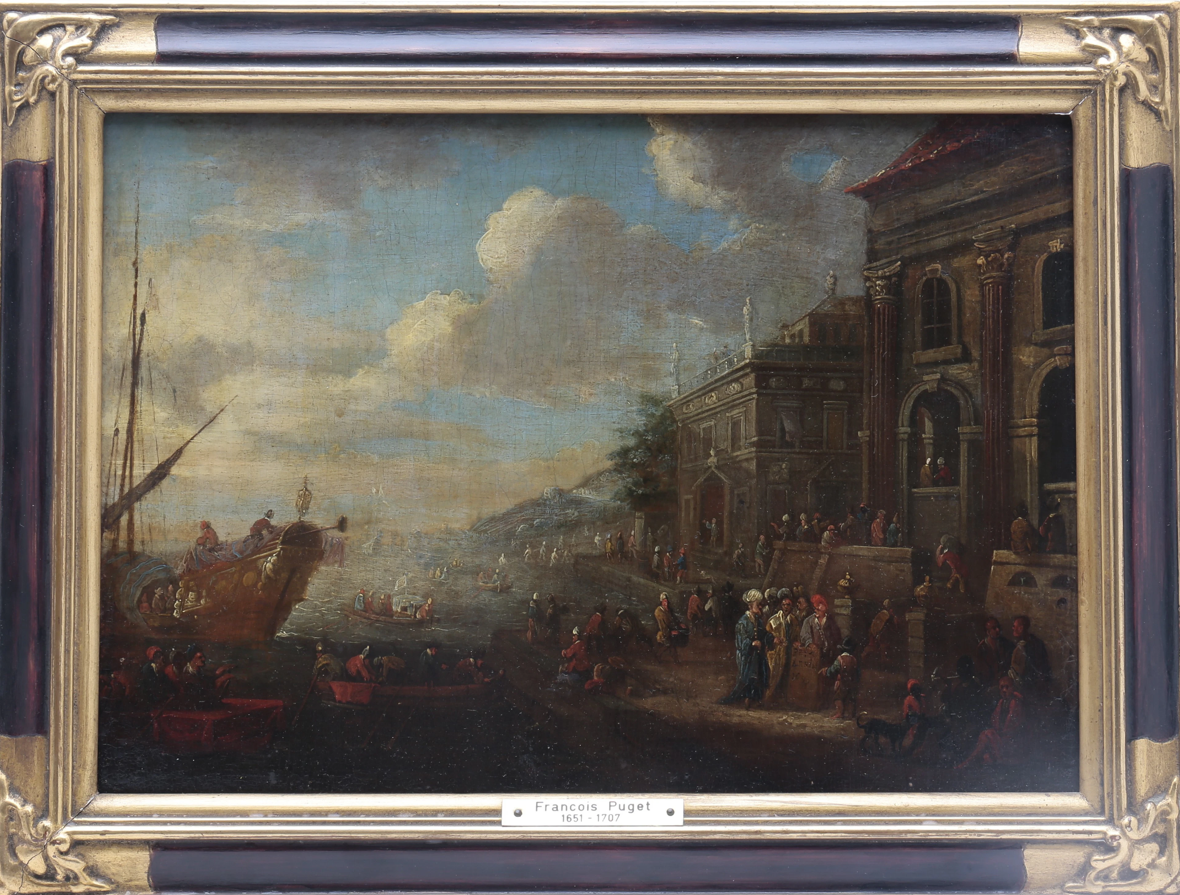 PIERRE ANTOINE PATEL (1648-1707). Harbour view.