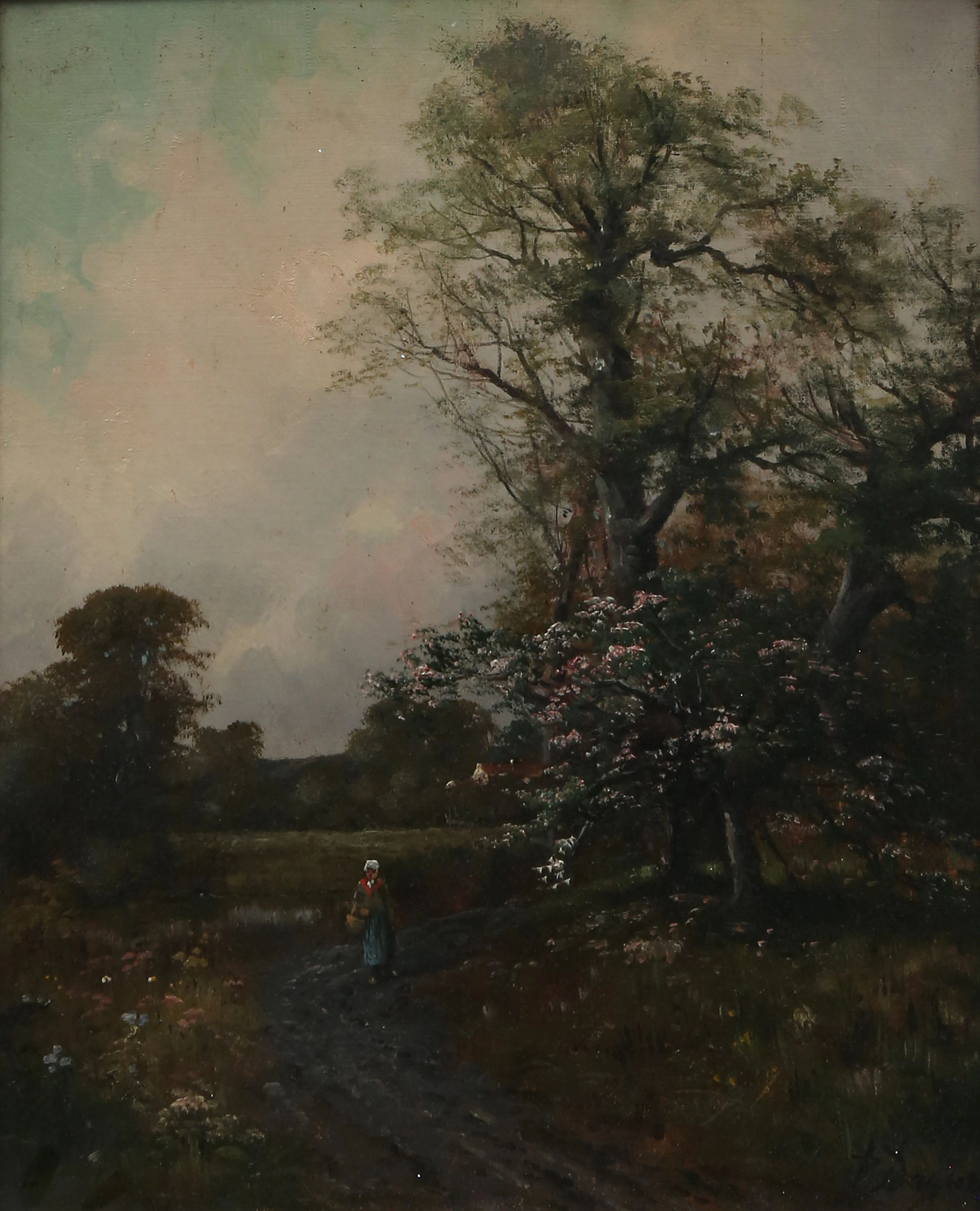 PROBABLY FRENCH SCHOOL, 19TH CENTURY. Lively landscape.