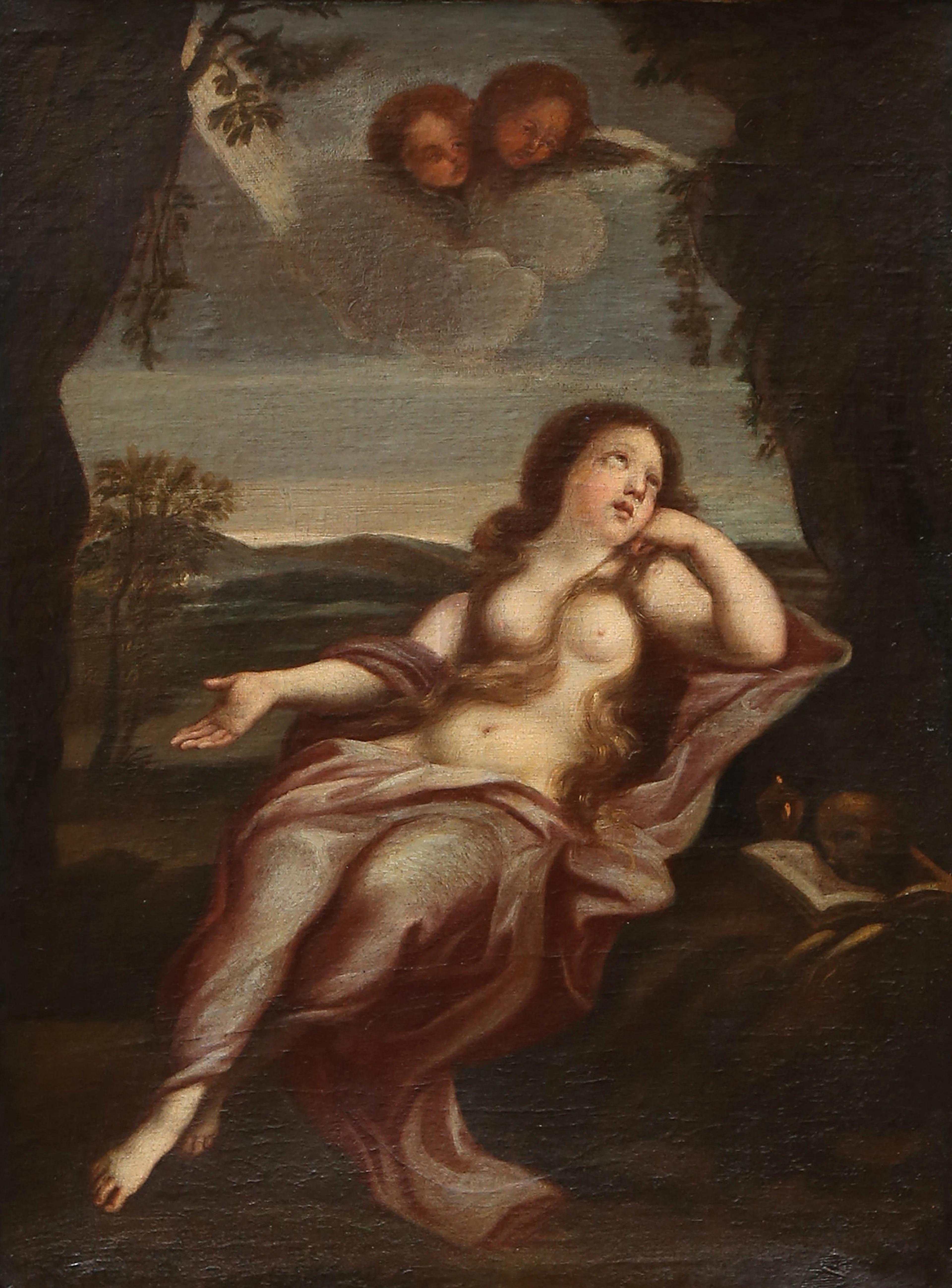ITALIAN SCHOOL FROM THE LATE 18-EARLY 19TH CENTURY. Penitent Magdalene