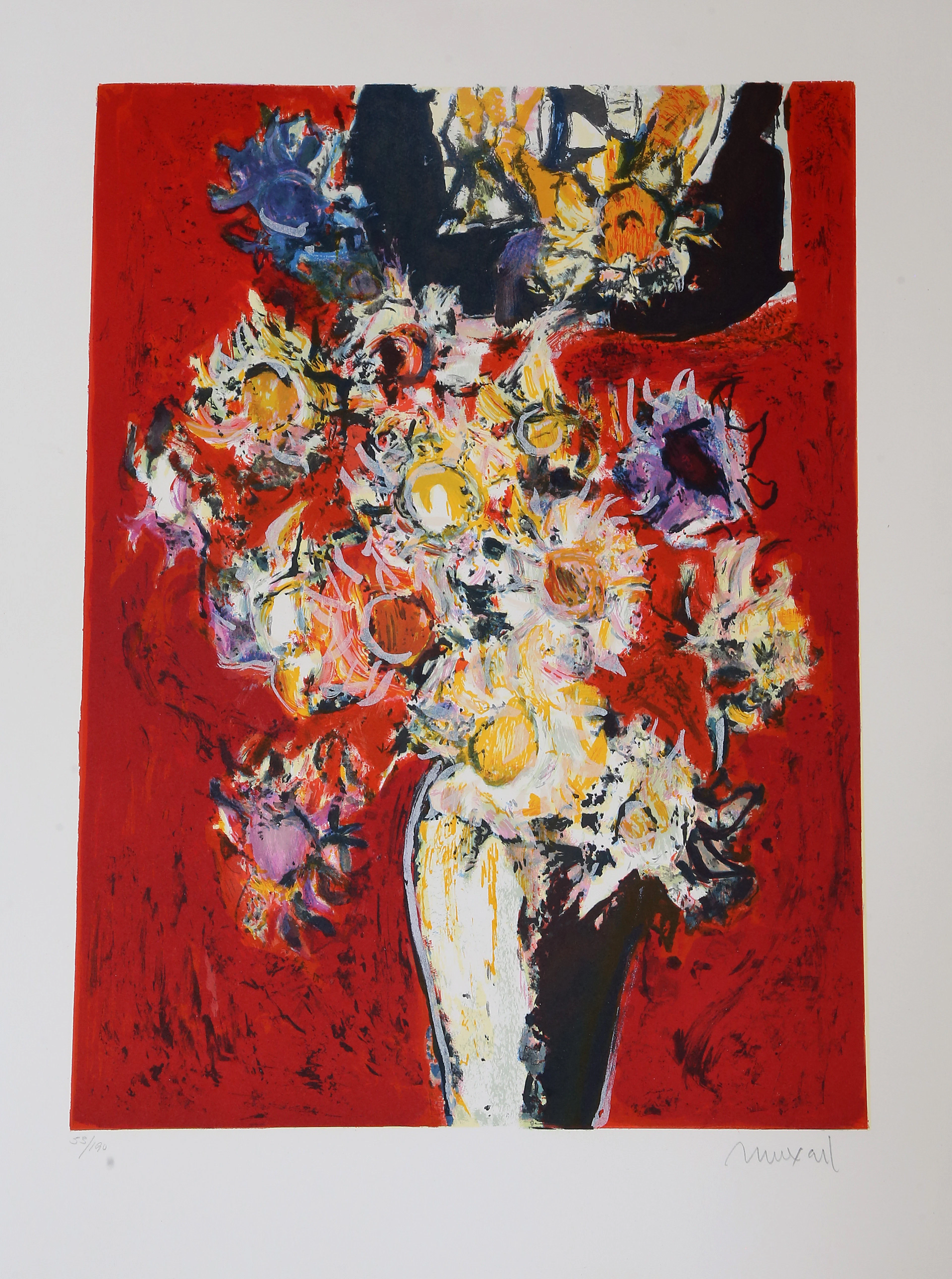 JAUME MUXART. Flowers vase.