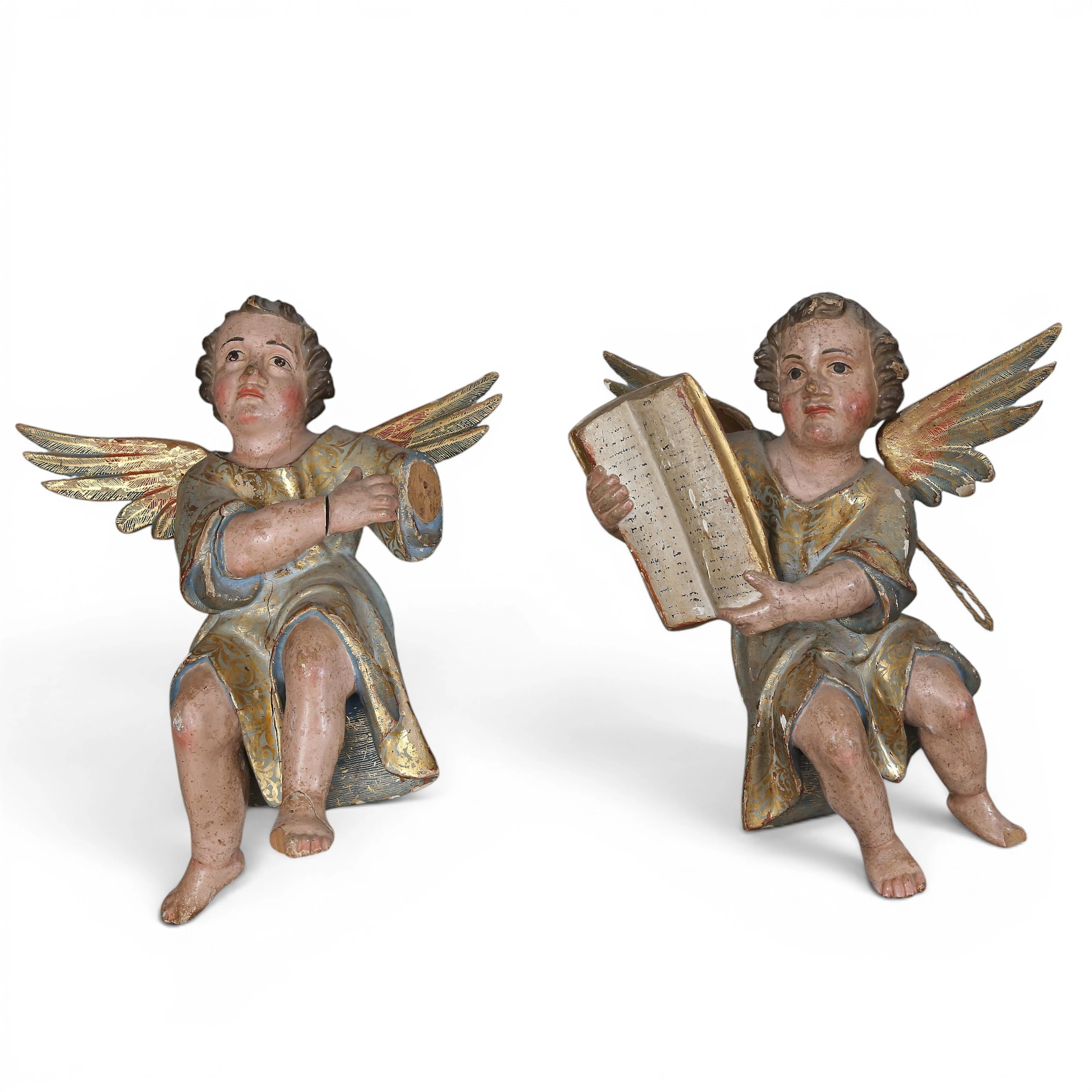 SPANISH SCHOOL, 17TH CENTURY. Angels.