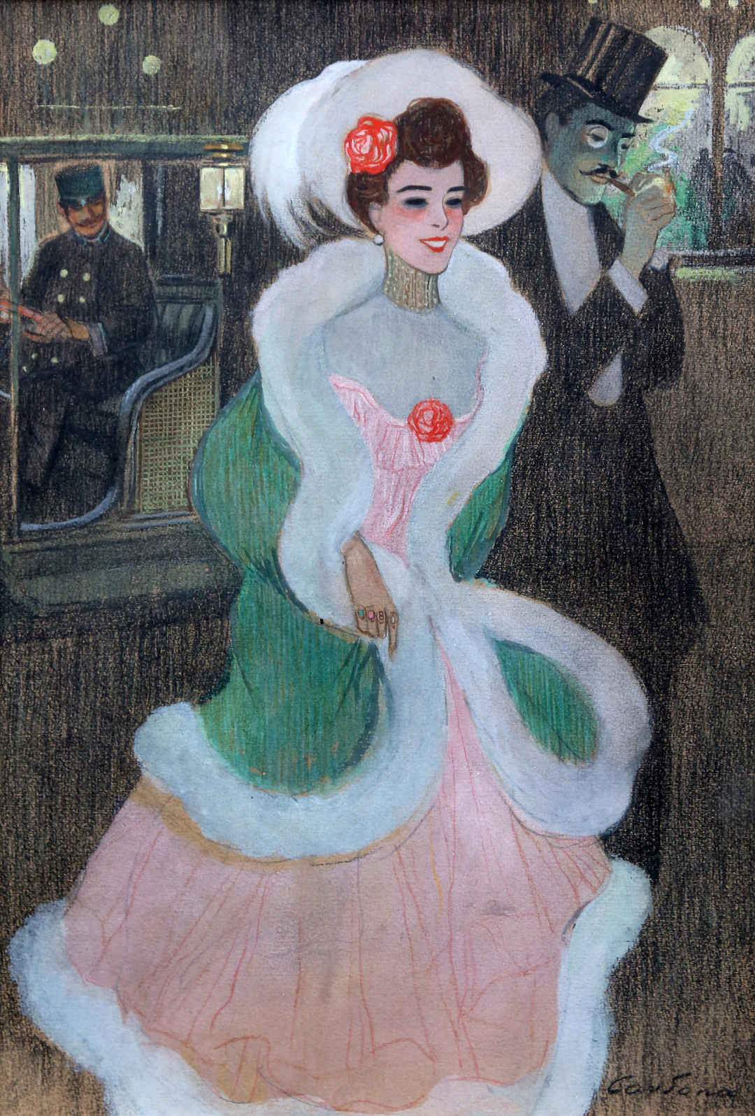 JOAN CARDONA. Parisian scene.