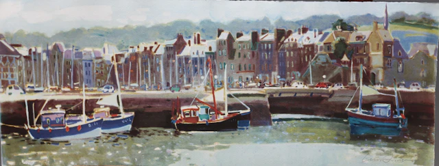 LLUÍS AMER. Port view (Honfleur).