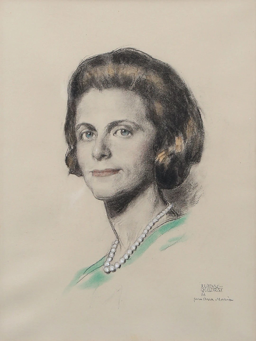 JOSÉ MARÍA VIDAL-QUADRAS. Woman portrait.