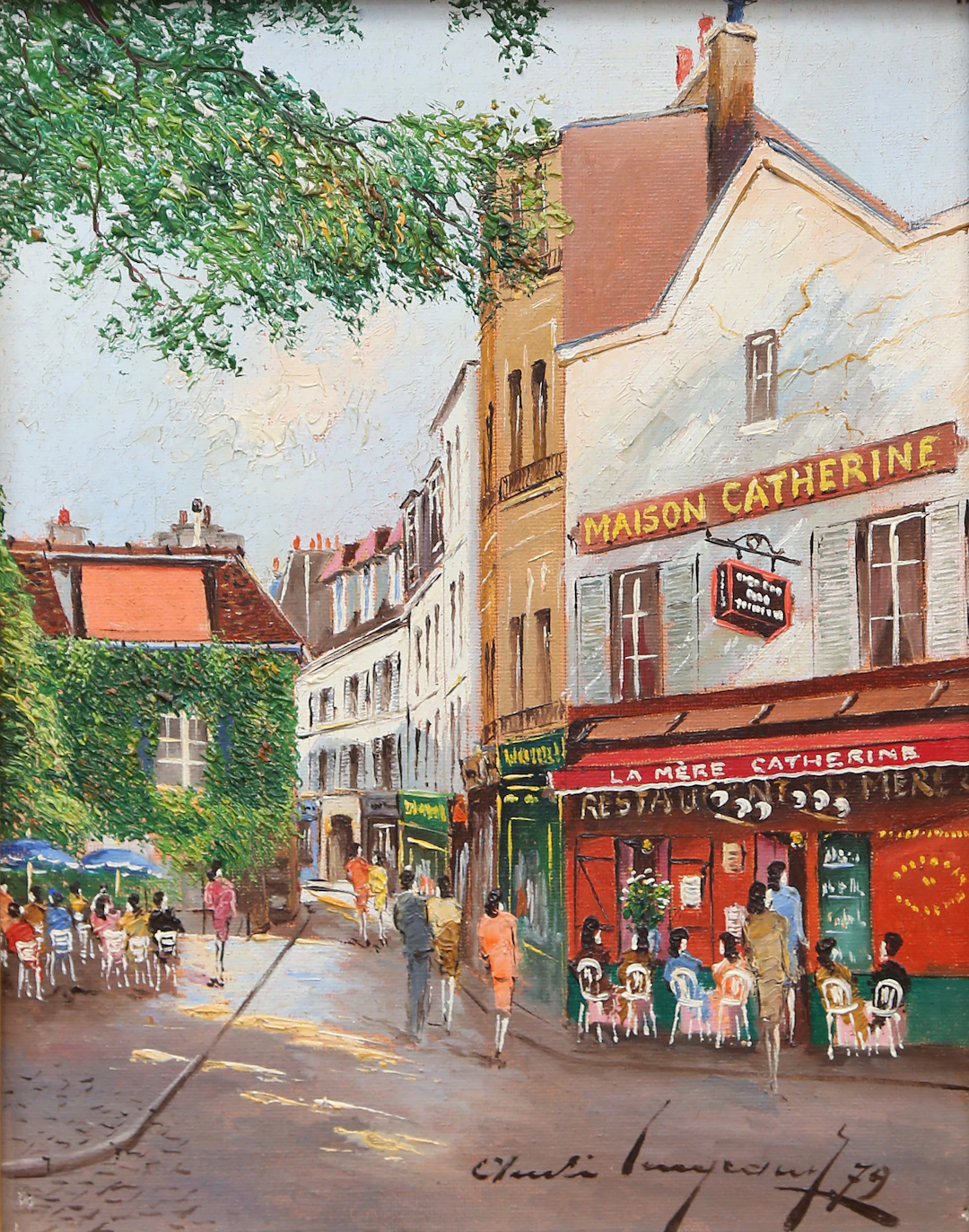 ANDRÉ LENGRAND. Place du Tertre, Paris.