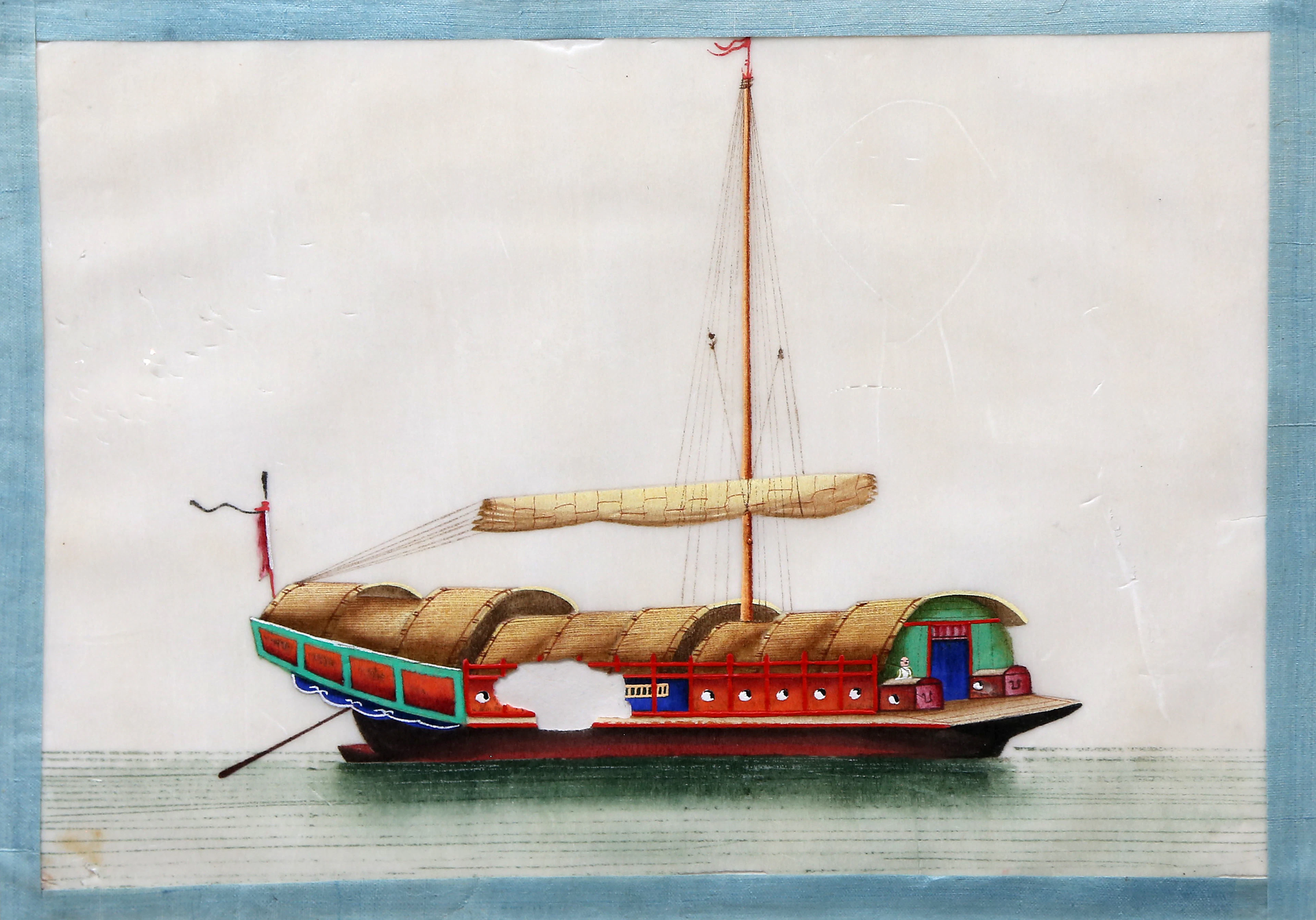 CHINESE SCHOOL, 19TH CENTURY. Boats.