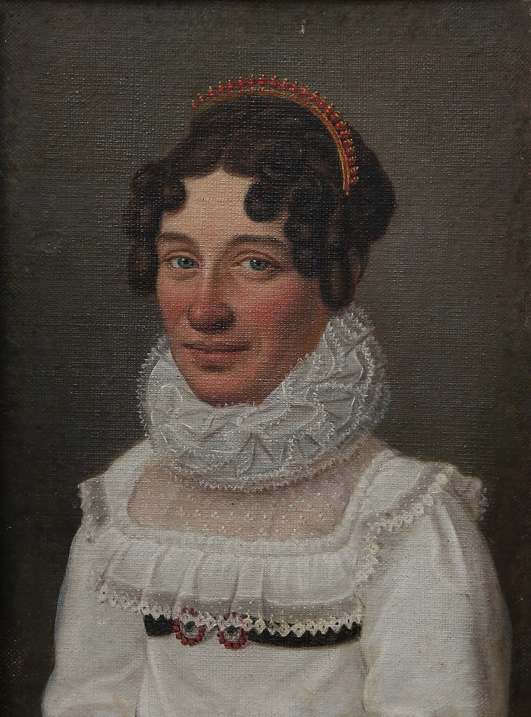 GERMAN SCHOOL, 19TH CENTURY. Portrait in Biedermeier style.
