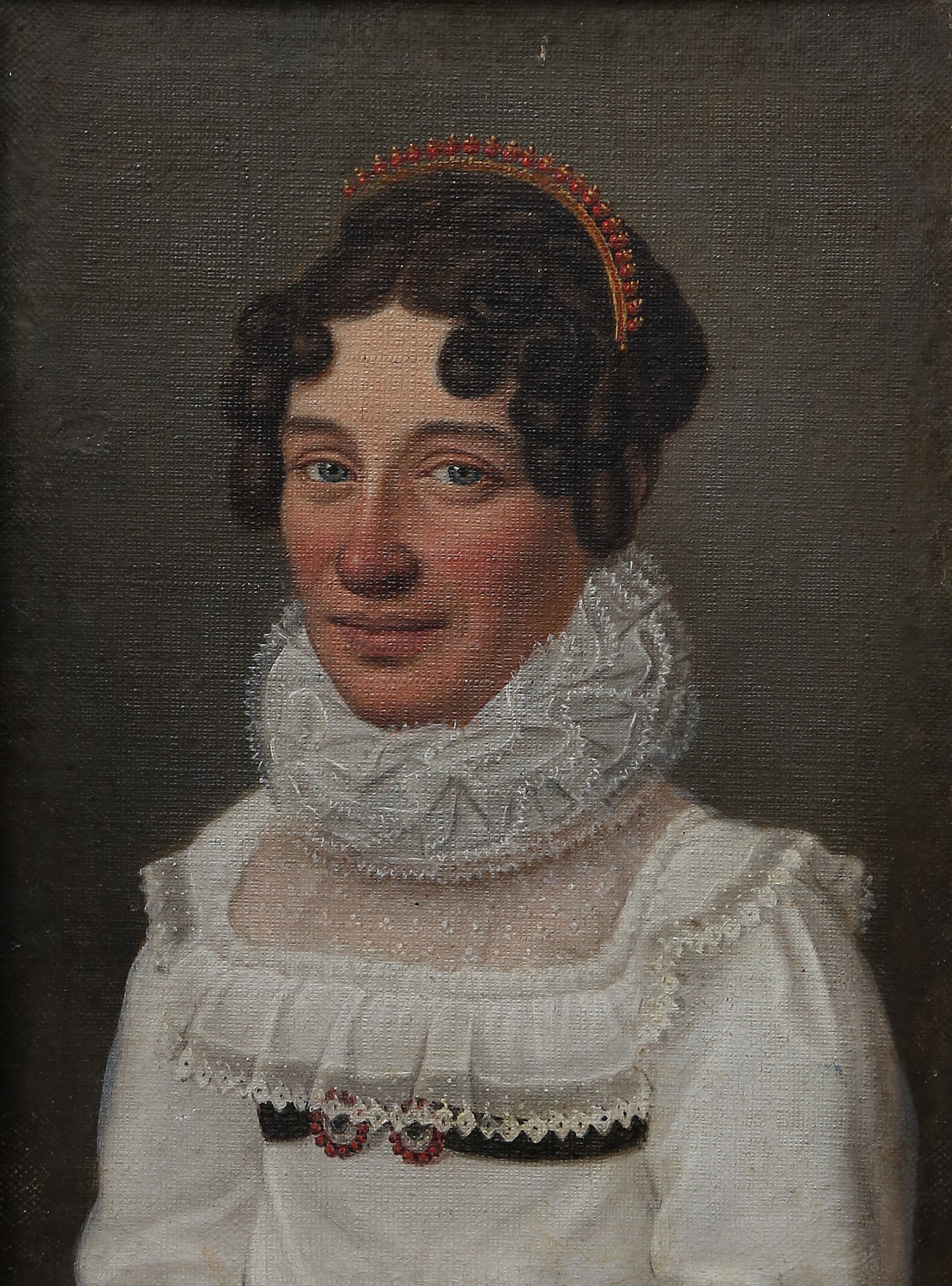 GERMAN SCHOOL, 19TH CENTURY. Portrait in Biedermeier style.