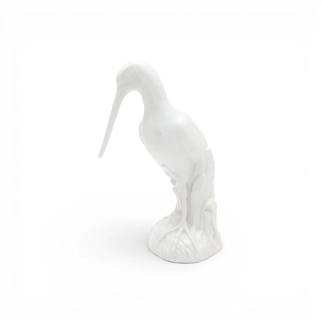 JOHANN BAPTIST PEDROZZI. SEGÚN. "Snipe", glazed porcelain figure by