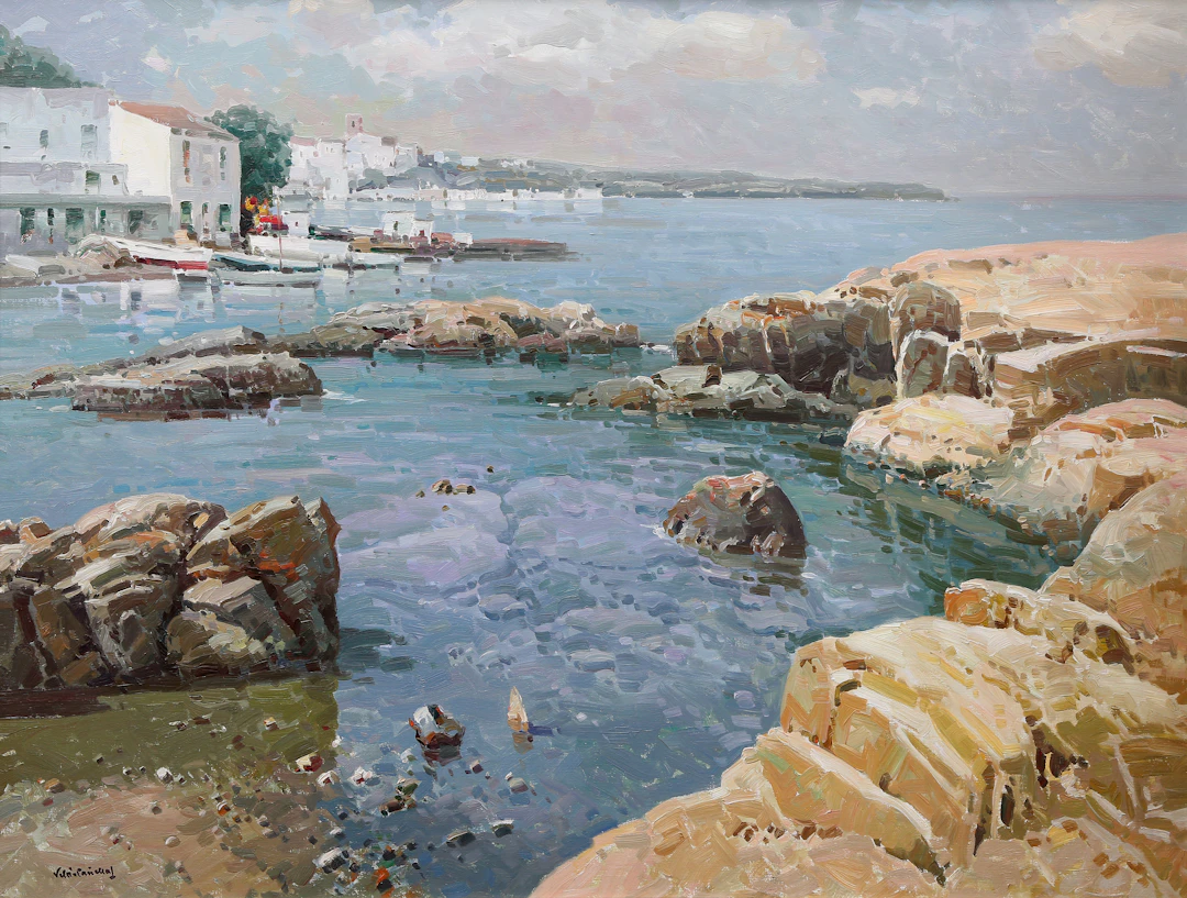 JOSEP MARIA VILA CAÑELLAS. Landscape in Costa Brava.