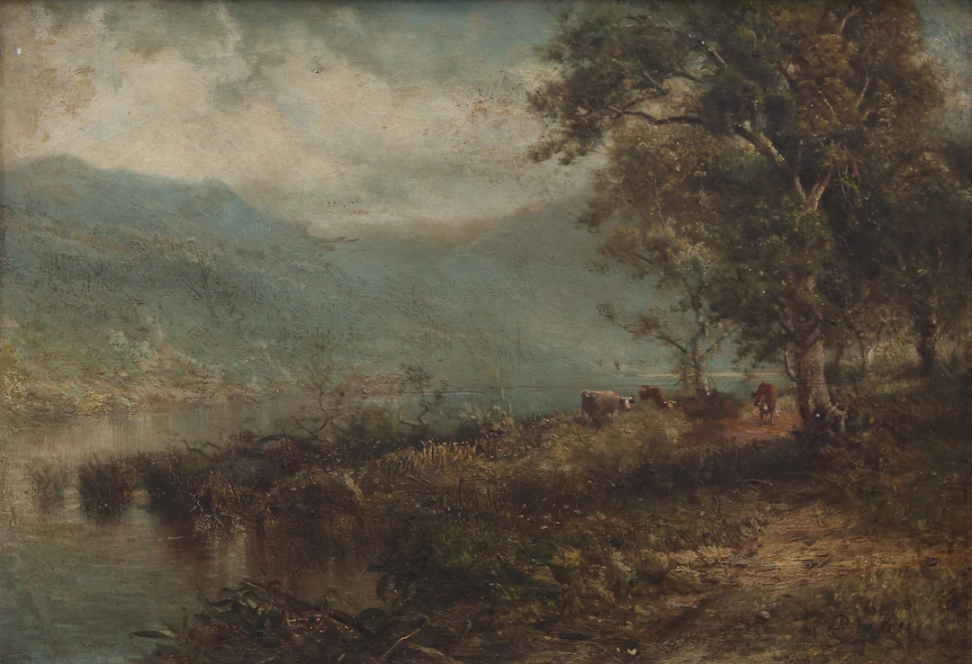 PATRICK VINCENT BERRY. Landscape with cattle.