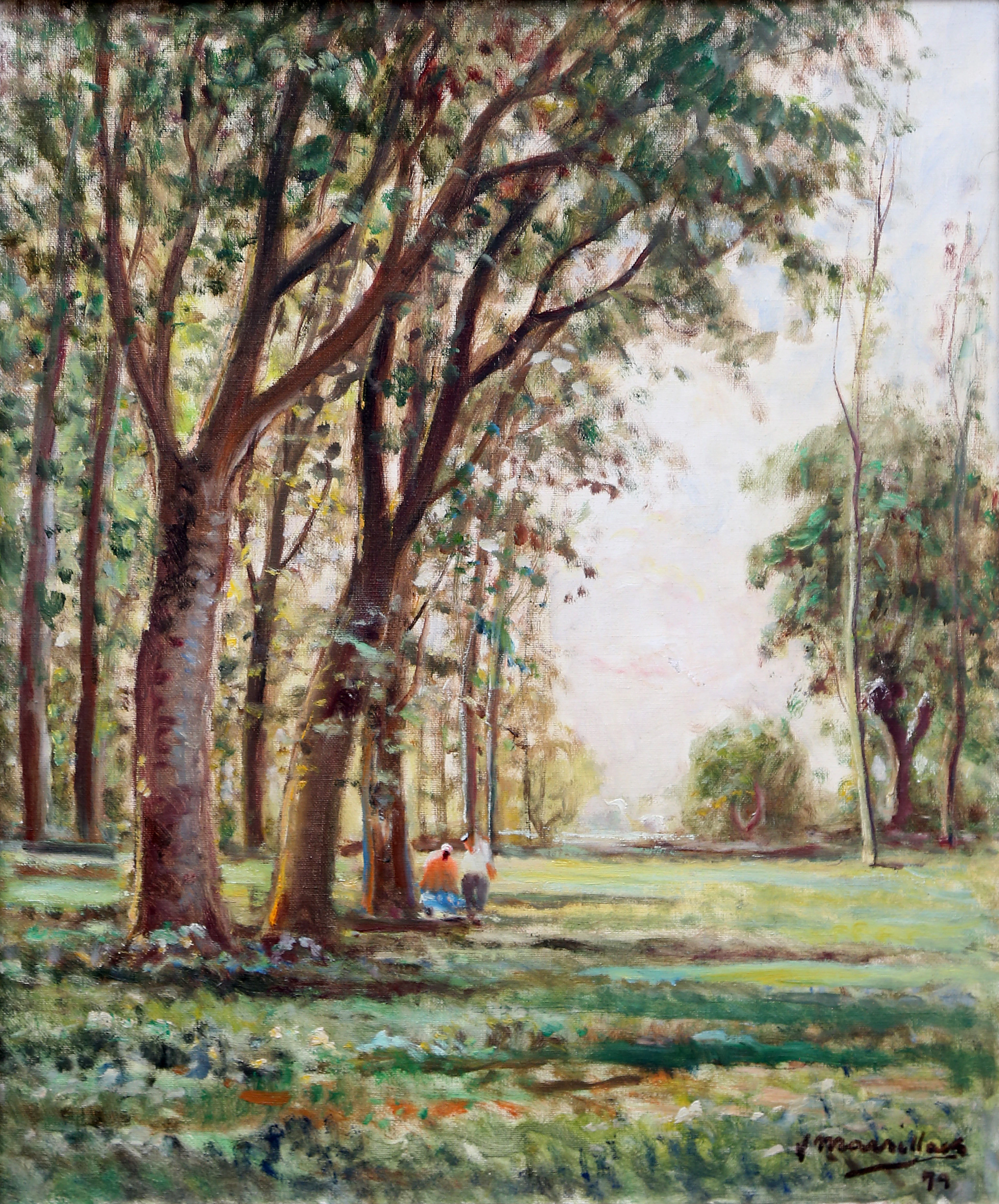JOAQUIM MARSILLACH. Lively landscape.