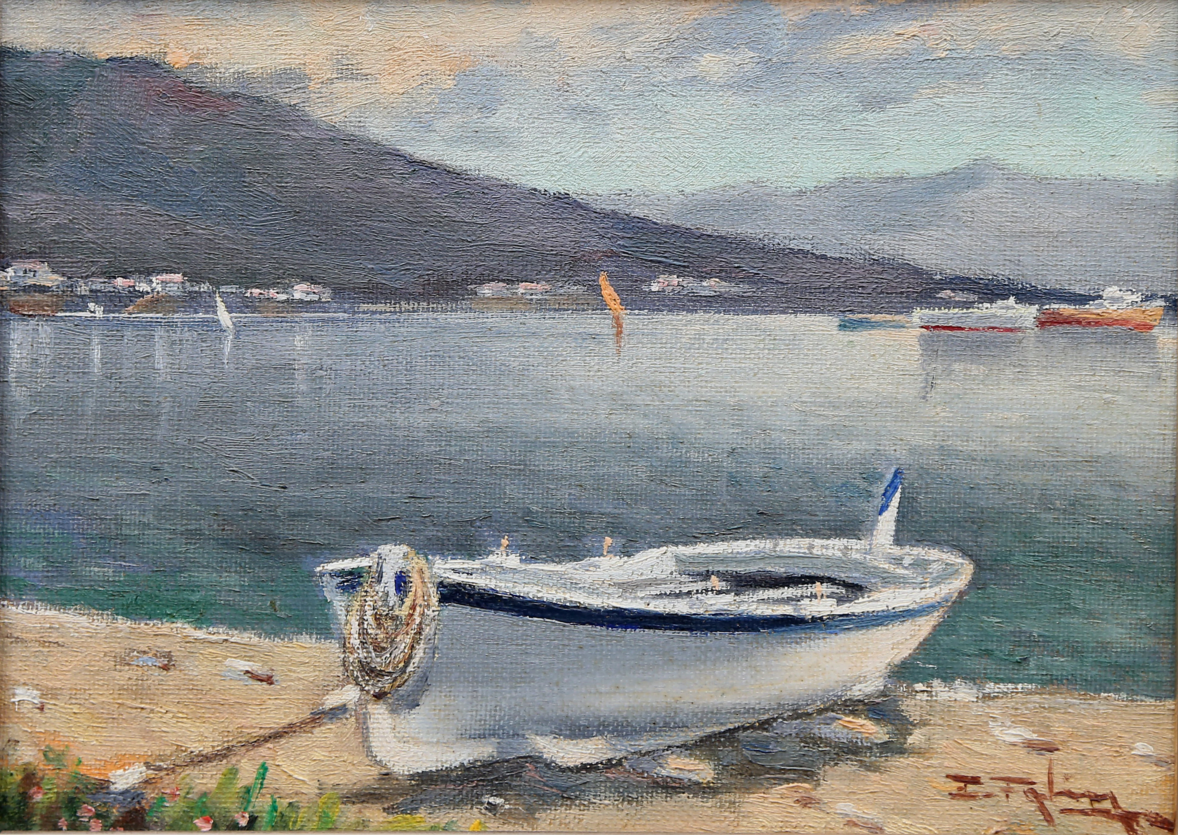 SPANISH SCHOOL, 20TH CENTURY. Seaside view.