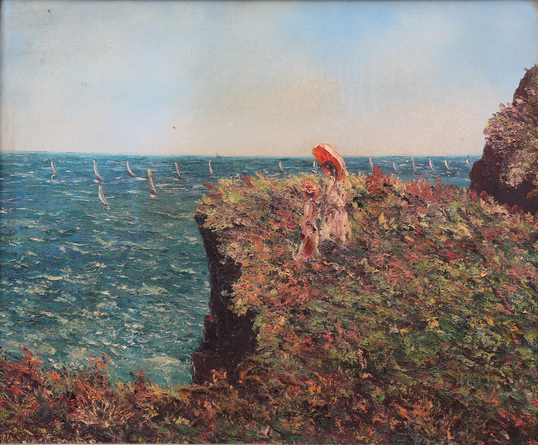 RENÉ ALPHONSE VAN DEN BERGHE (KNOWN AS ERIC EL BELGA). Seaside view.